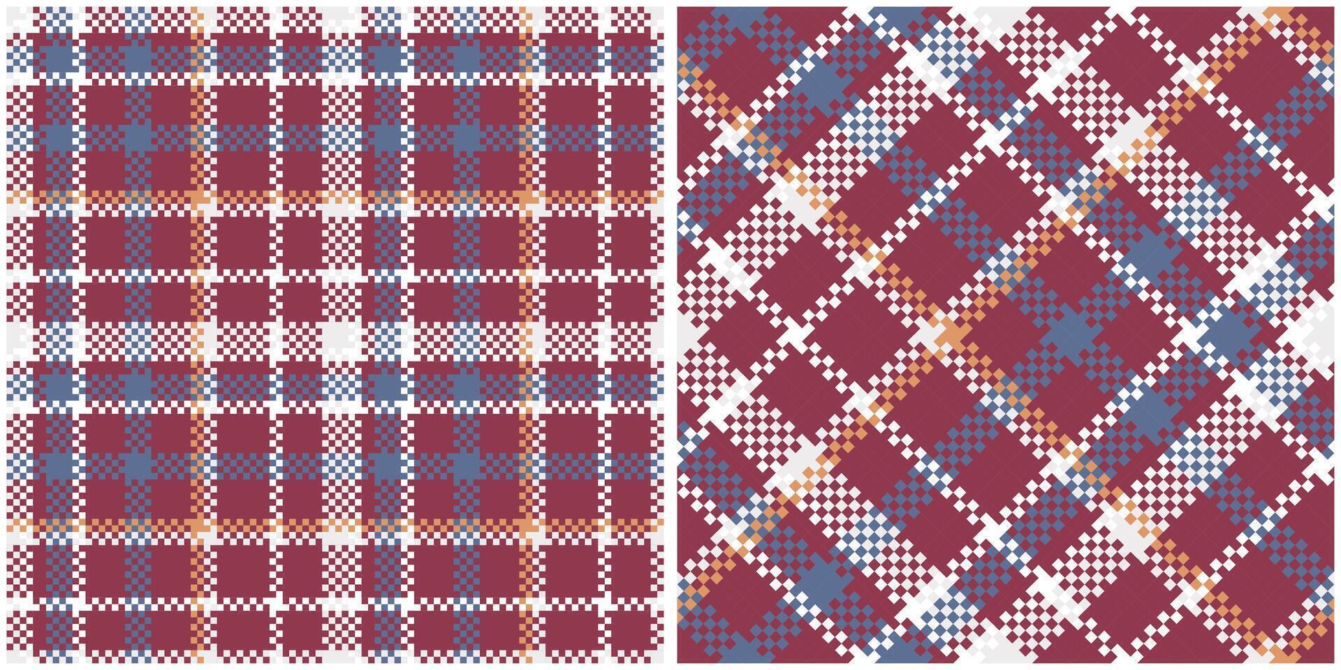 Tartan Seamless Pattern. Tartan Plaid Seamless Pattern. Traditional Scottish Woven Fabric. Lumberjack Shirt Flannel Textile. Pattern Tile Swatch Included. vector