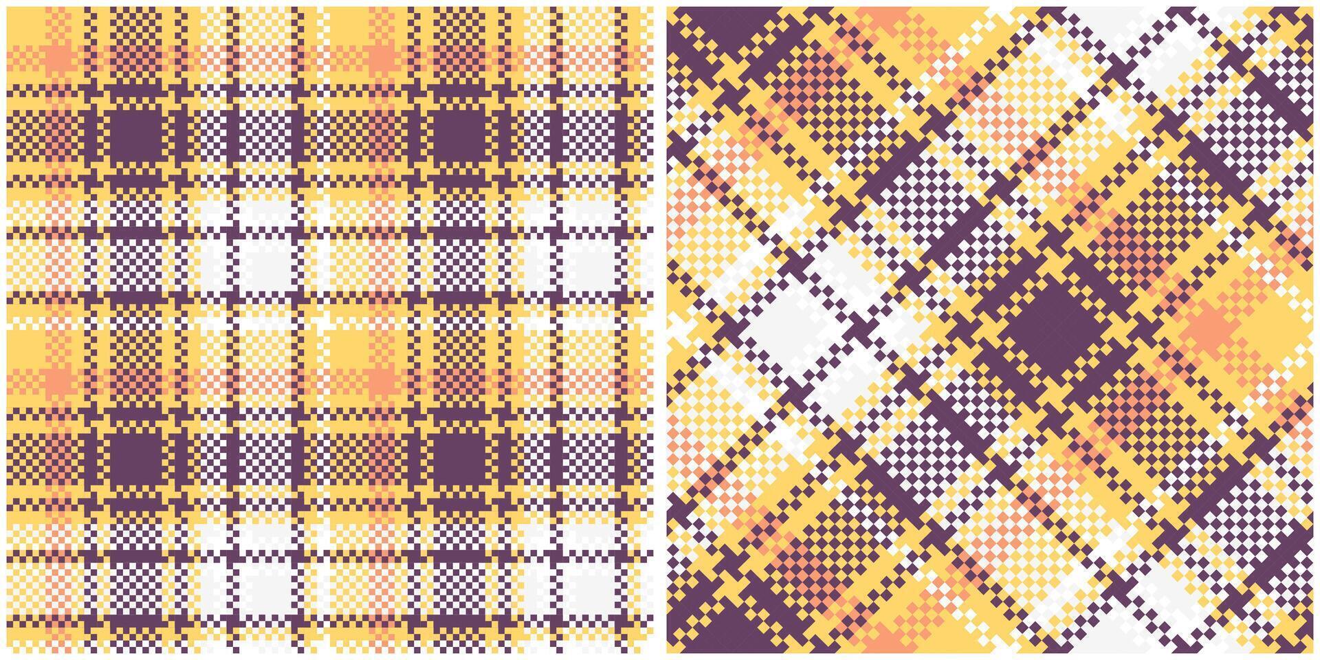 Plaids Pattern Seamless. Traditional Scottish Checkered Background. Seamless Tartan Illustration Set for Scarf, Blanket, Other Modern Spring Summer Autumn Winter Holiday Fabric Print. vector