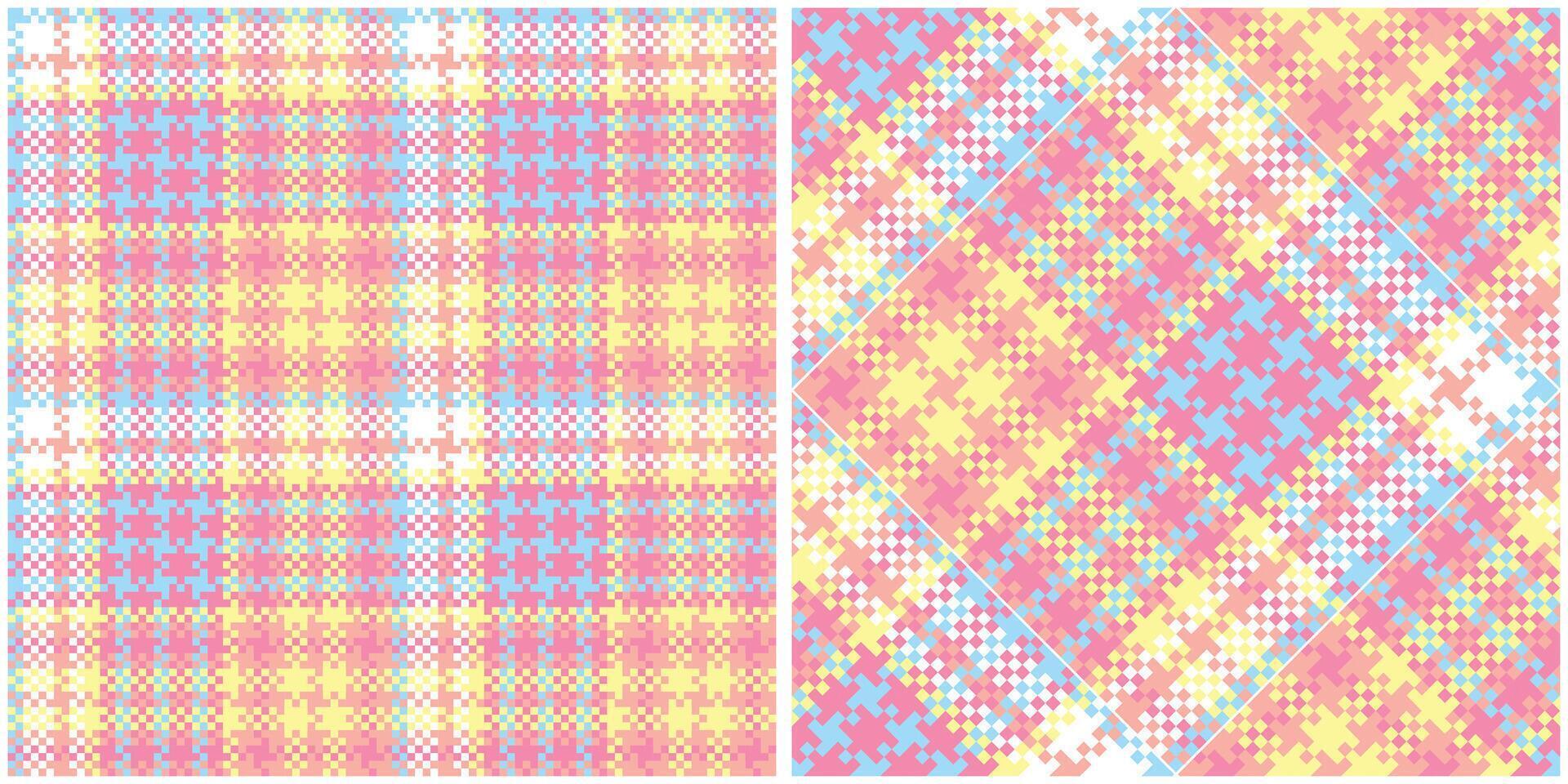 Plaid Pattern Seamless. Scottish Plaid, Template for Design Ornament. Seamless Fabric Texture. vector