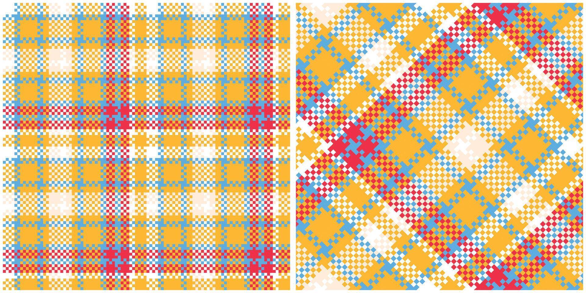 Plaid Patterns Seamless. Checkerboard Pattern Template for Design Ornament. Seamless Fabric Texture. vector