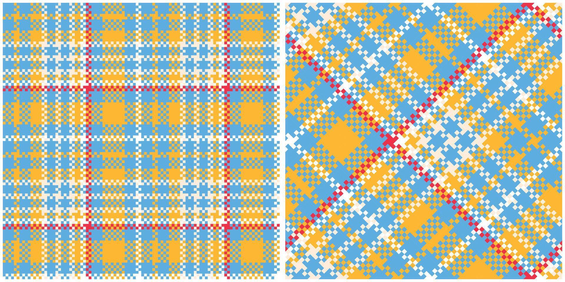 Plaid Patterns Seamless. Checker Pattern Template for Design Ornament. Seamless Fabric Texture. vector