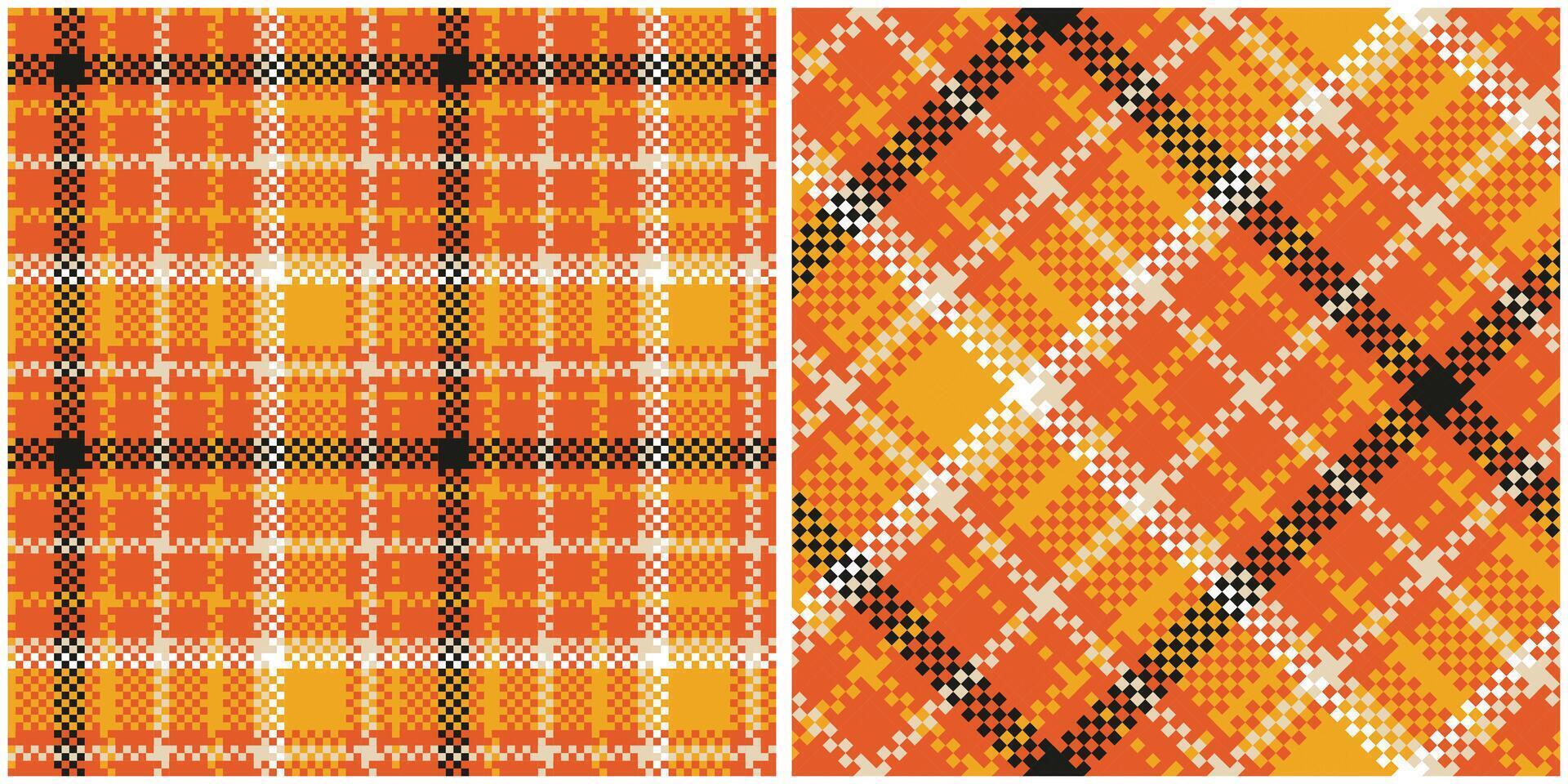 Plaid Patterns Seamless. Scottish Plaid, Traditional Scottish Woven Fabric. Lumberjack Shirt Flannel Textile. Pattern Tile Swatch Included. vector