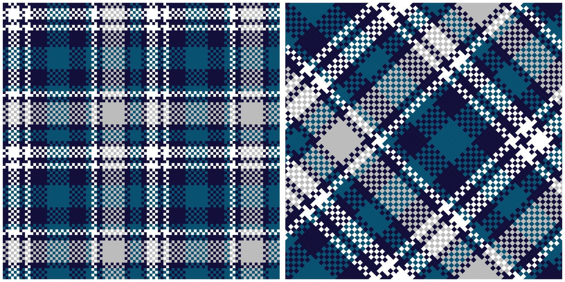 Plaid Patterns Seamless. Tartan Plaid Seamless Pattern. Seamless Tartan Illustration Set for Scarf, Blanket, Other Modern Spring Summer Autumn Winter Holiday Fabric Print. vector