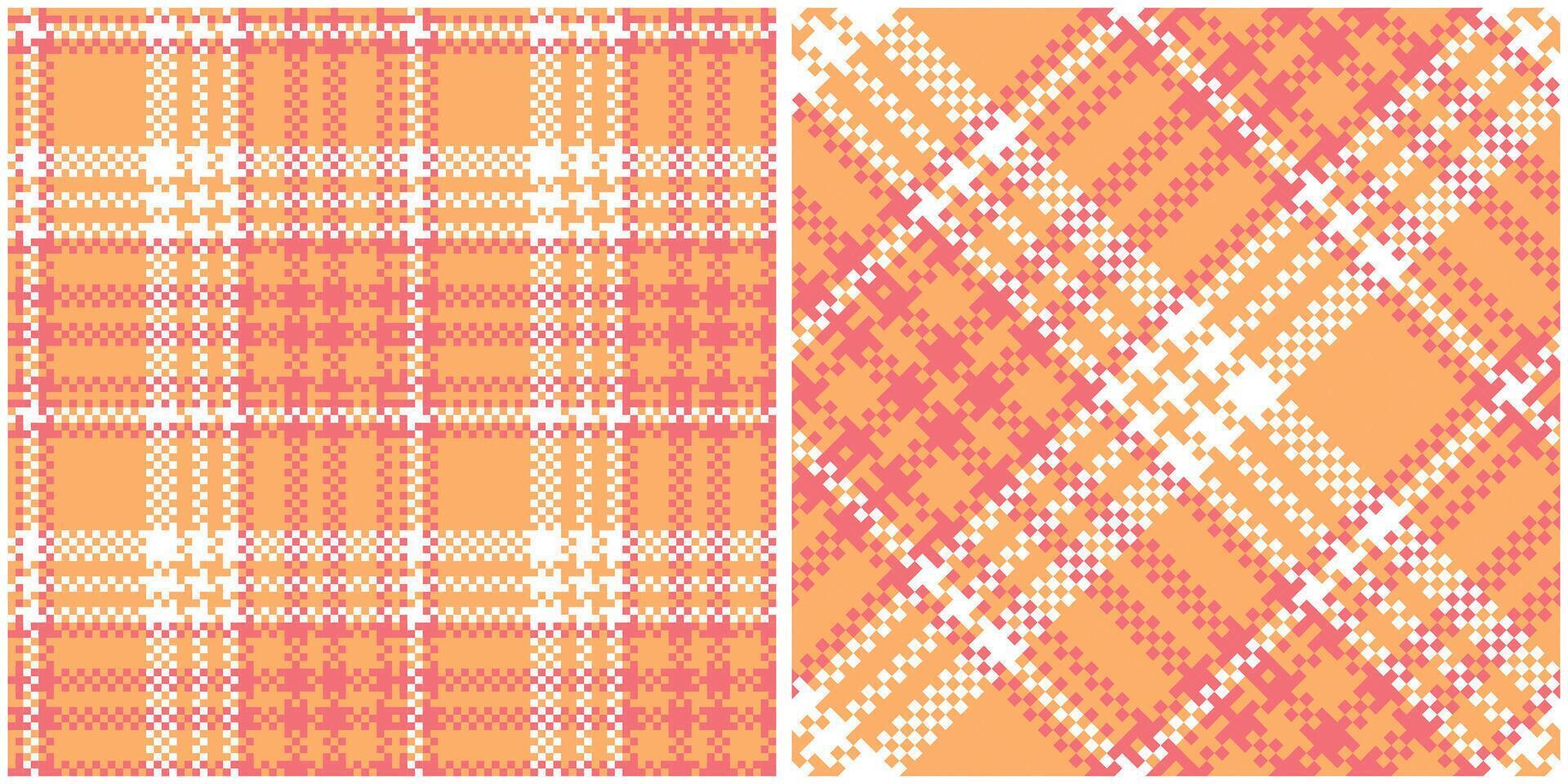 Scottish Tartan Pattern. Checkerboard Pattern Seamless Tartan Illustration Set for Scarf, Blanket, Other Modern Spring Summer Autumn Winter Holiday Fabric Print. vector