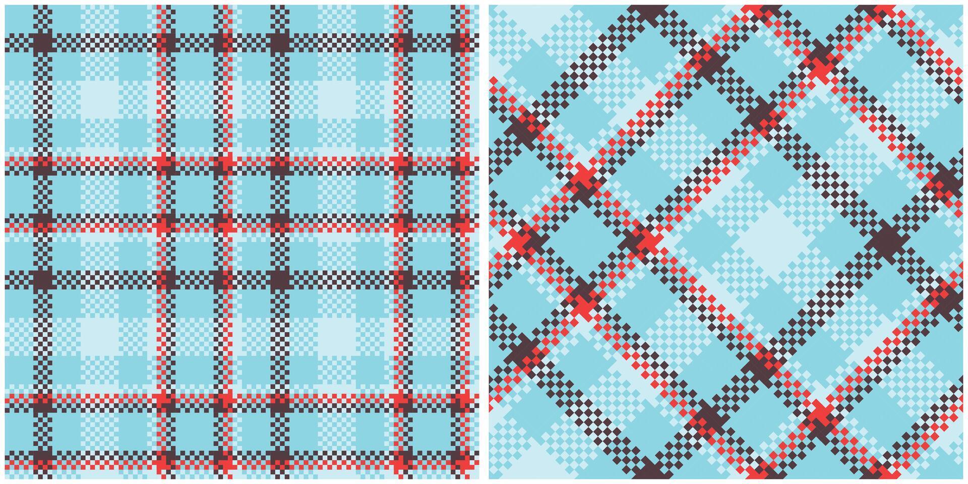 Scottish Tartan Seamless Pattern. Checker Pattern Seamless Tartan Illustration Set for Scarf, Blanket, Other Modern Spring Summer Autumn Winter Holiday Fabric Print. vector