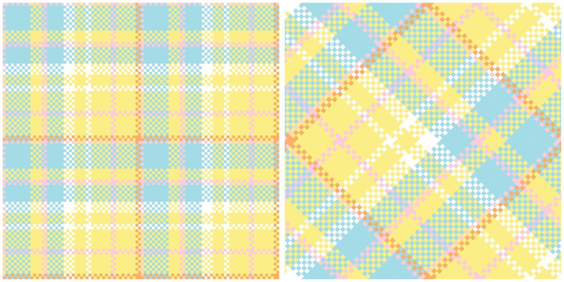 Scottish Tartan Seamless Pattern. Traditional Scottish Checkered Background. Seamless Tartan Illustration Set for Scarf, Blanket, Other Modern Spring Summer Autumn Winter Holiday Fabric Print. vector
