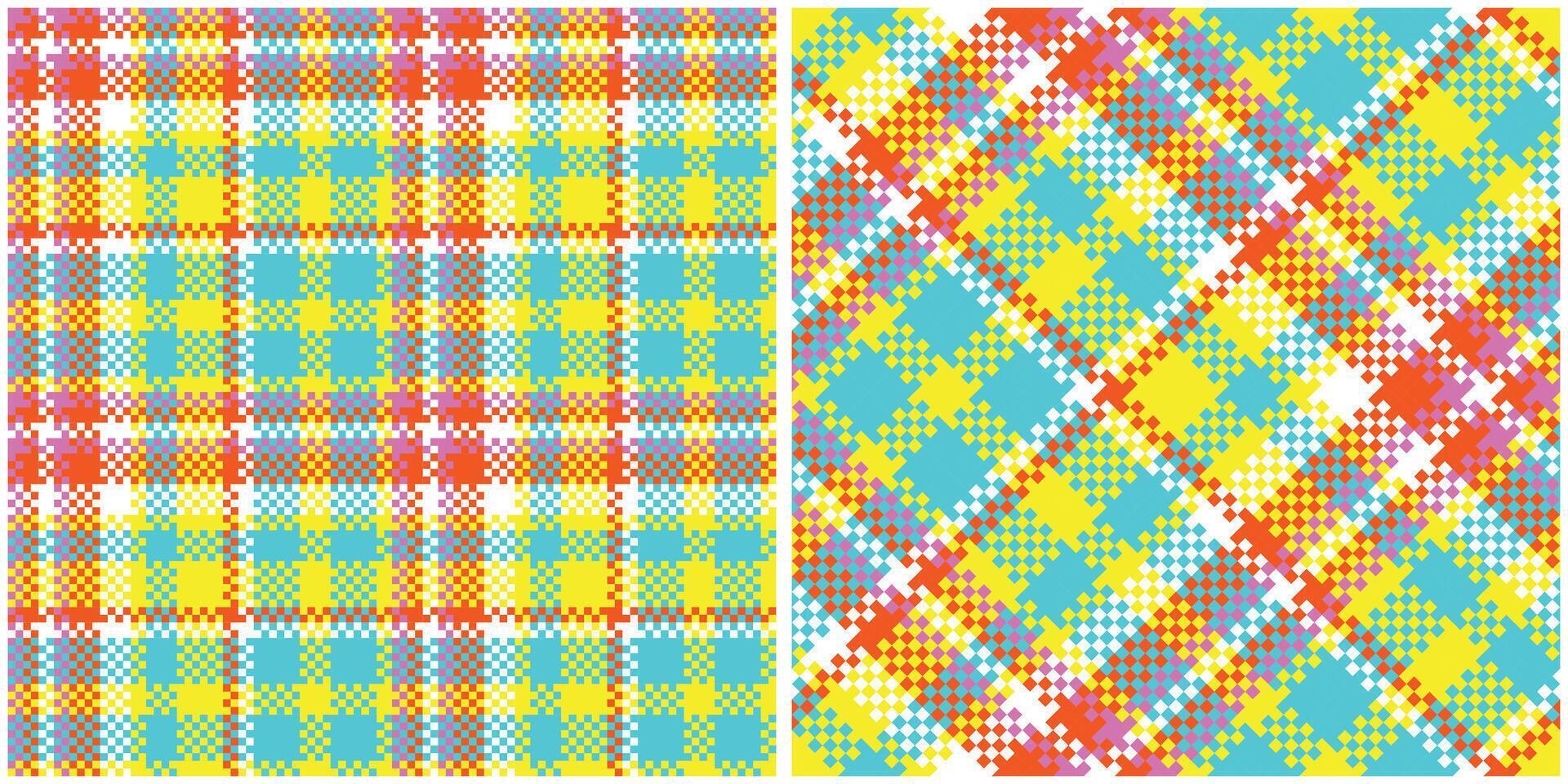 Scottish Tartan Seamless Pattern. Traditional Scottish Checkered Background. Traditional Scottish Woven Fabric. Lumberjack Shirt Flannel Textile. Pattern Tile Swatch Included. vector
