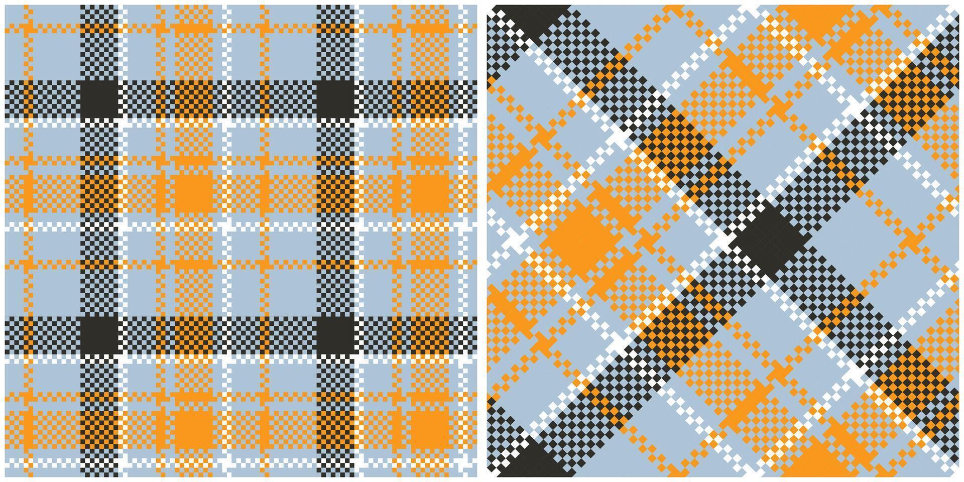 Tartan Plaid Seamless Pattern. Plaids Pattern Seamless. Seamless Tartan Illustration Set for Scarf, Blanket, Other Modern Spring Summer Autumn Winter Holiday Fabric Print. vector