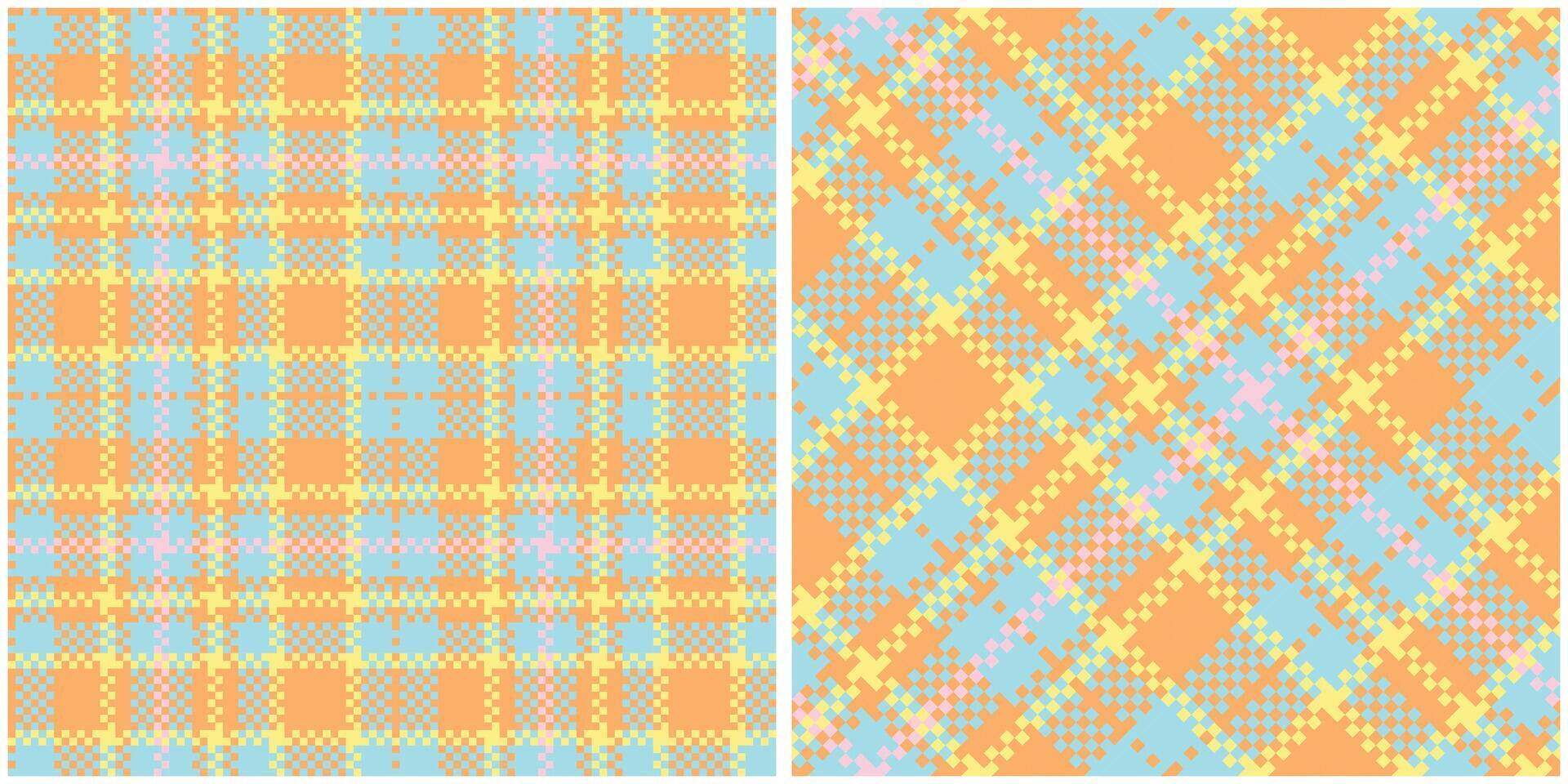 Scottish Tartan Seamless Pattern. Abstract Check Plaid Pattern Seamless Tartan Illustration Set for Scarf, Blanket, Other Modern Spring Summer Autumn Winter Holiday Fabric Print. vector