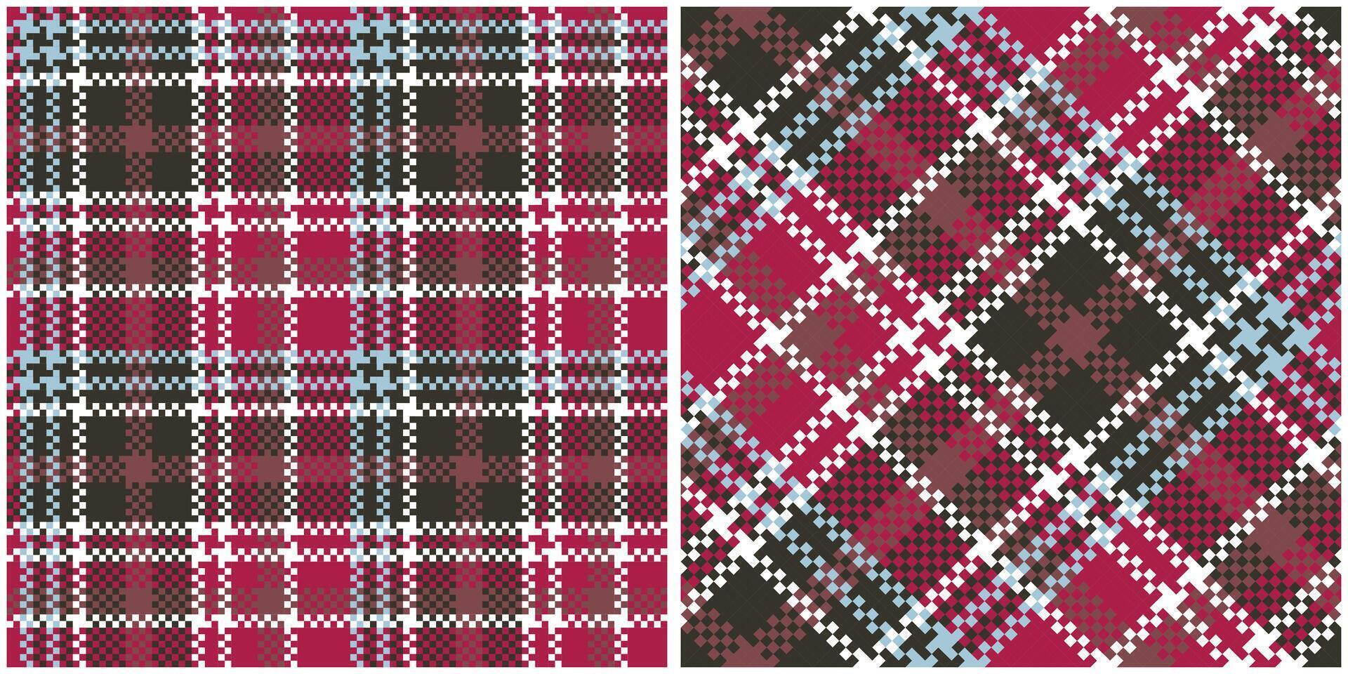 Tartan Plaid Seamless Pattern. Gingham Patterns. Traditional Scottish Woven Fabric. Lumberjack Shirt Flannel Textile. Pattern Tile Swatch Included. vector