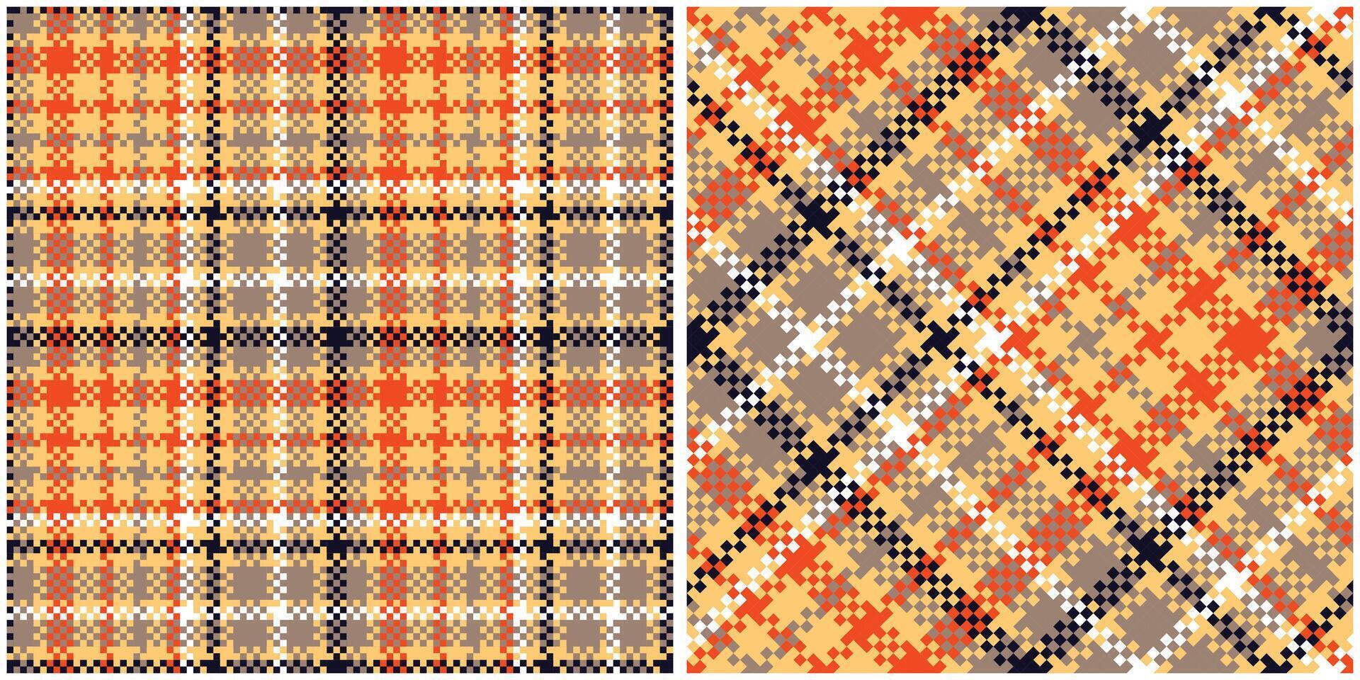 Classic Scottish Tartan Design. Checkerboard Pattern. Seamless Tartan Illustration Set for Scarf, Blanket, Other Modern Spring Summer Autumn Winter Holiday Fabric Print. vector