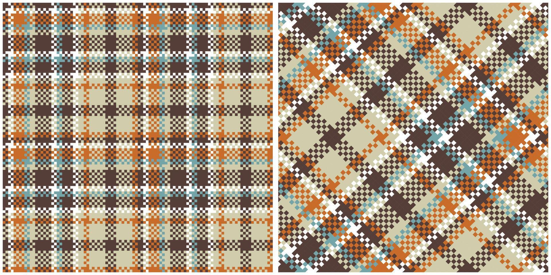 Tartan Plaid Seamless Pattern. Abstract Check Plaid Pattern. Traditional Scottish Woven Fabric. Lumberjack Shirt Flannel Textile. Pattern Tile Swatch Included. vector