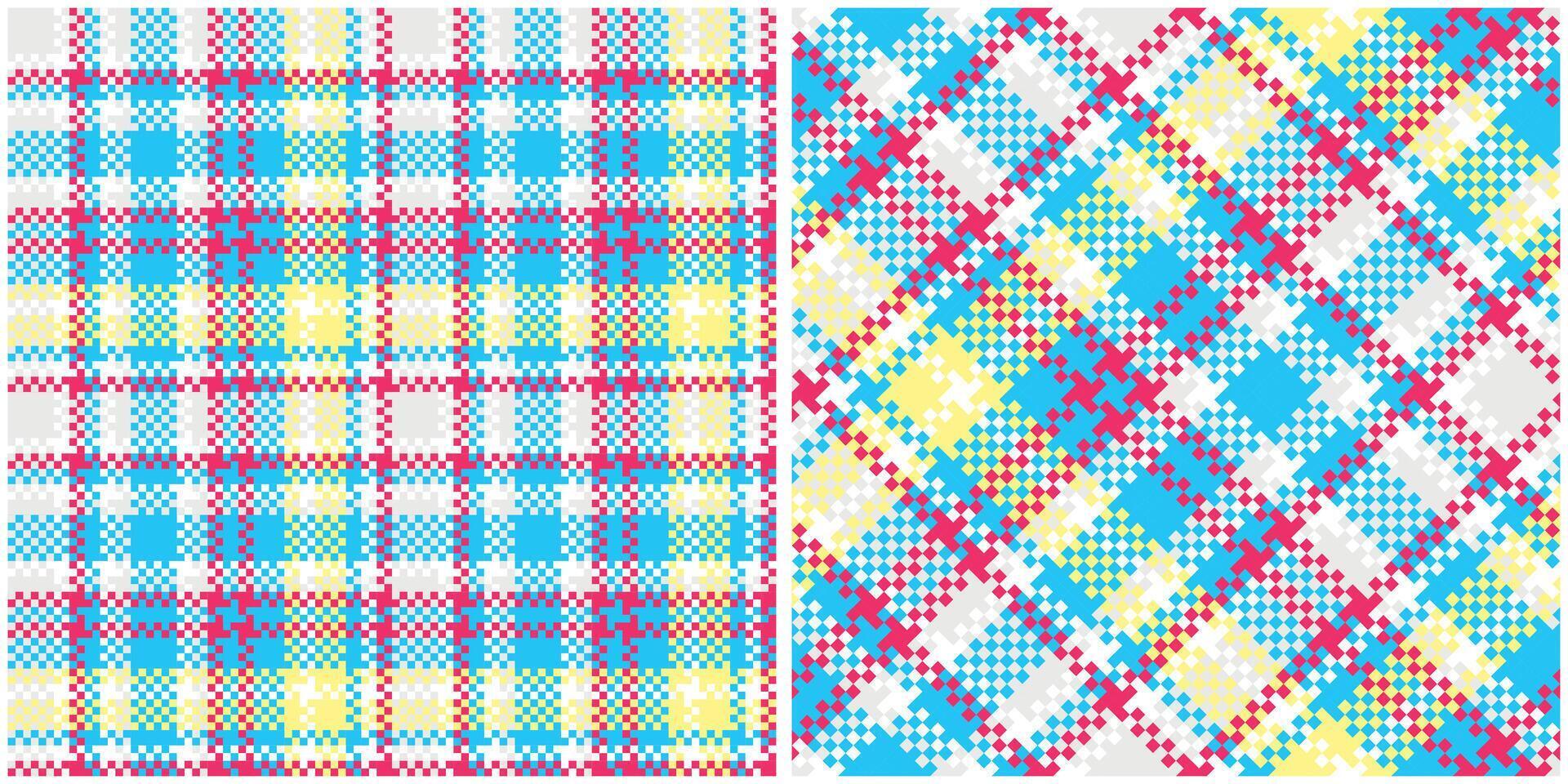 Tartan Plaid Seamless Pattern. Traditional Scottish Checkered Background. Seamless Tartan Illustration Set for Scarf, Blanket, Other Modern Spring Summer Autumn Winter Holiday Fabric Print. vector