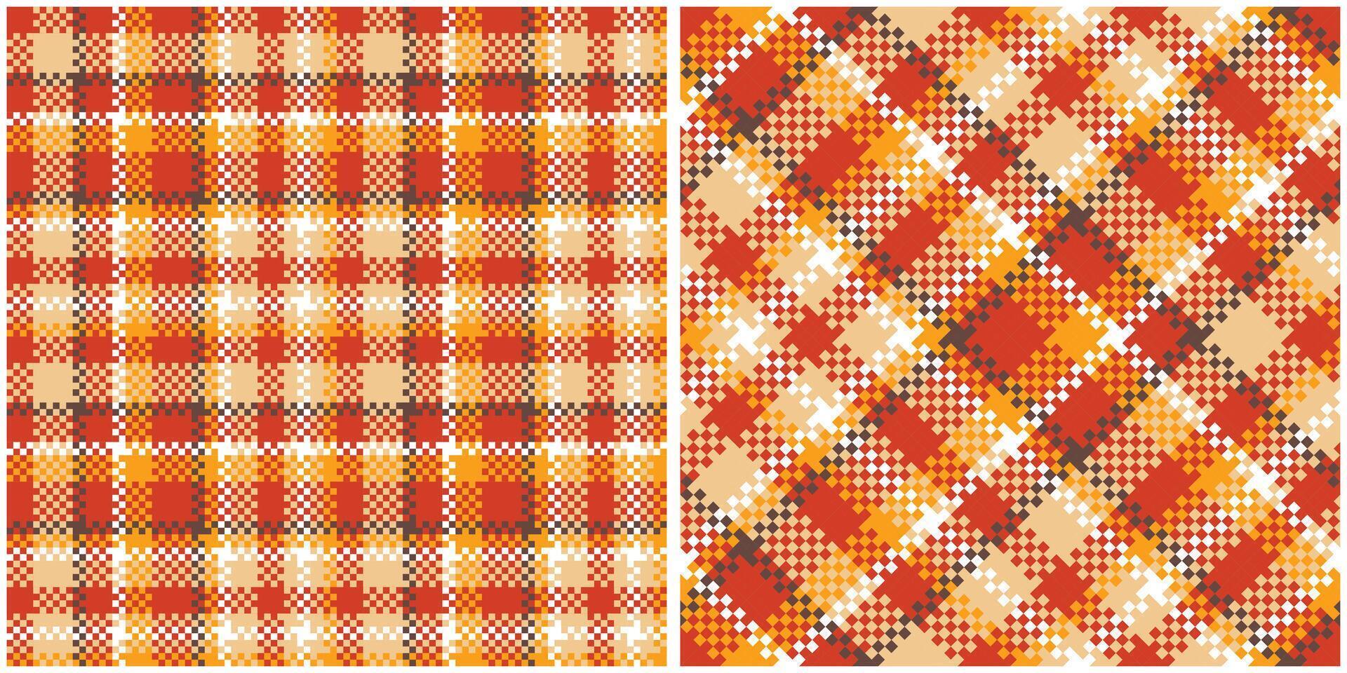 Tartan Plaid Pattern Seamless. Classic Plaid Tartan. Seamless Tartan Illustration Set for Scarf, Blanket, Other Modern Spring Summer Autumn Winter Holiday Fabric Print. vector