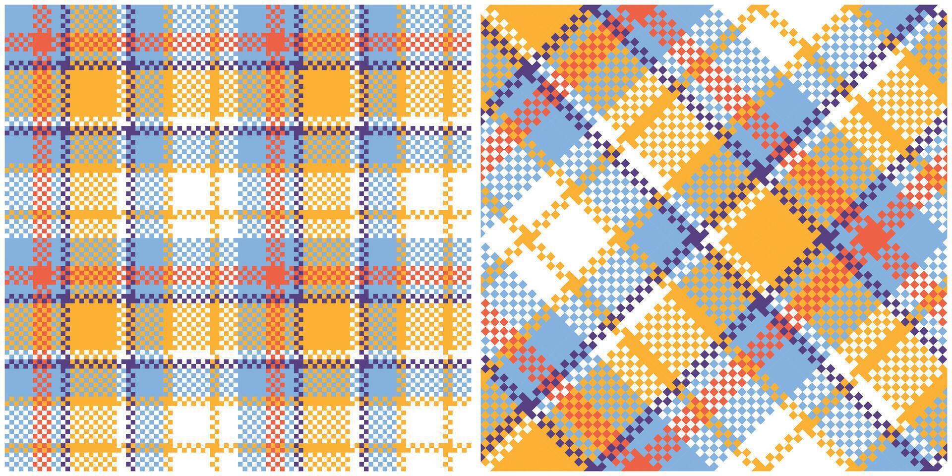 Scottish Tartan Plaid Seamless Pattern, Abstract Check Plaid Pattern. Template for Design Ornament. Seamless Fabric Texture. Illustration vector