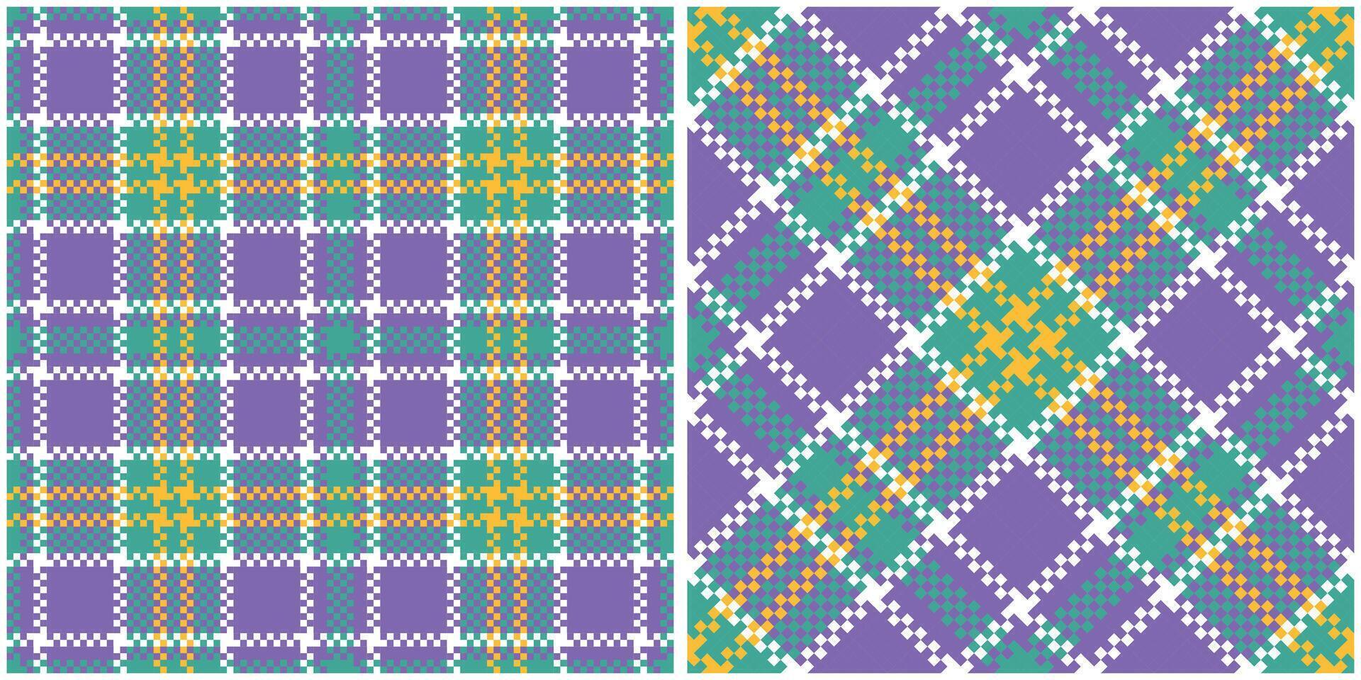 Tartan Pattern Seamless. Sweet Checker Pattern Template for Design Ornament. Seamless Fabric Texture. vector