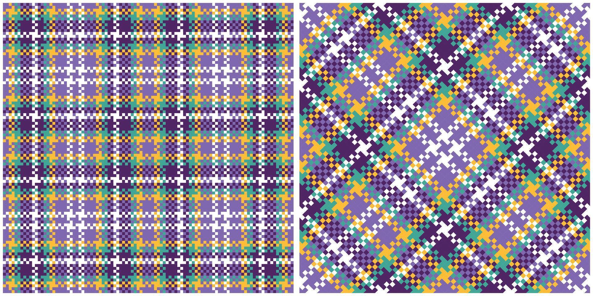 Tartan Pattern Seamless. Sweet Checkerboard Pattern Template for Design Ornament. Seamless Fabric Texture. vector