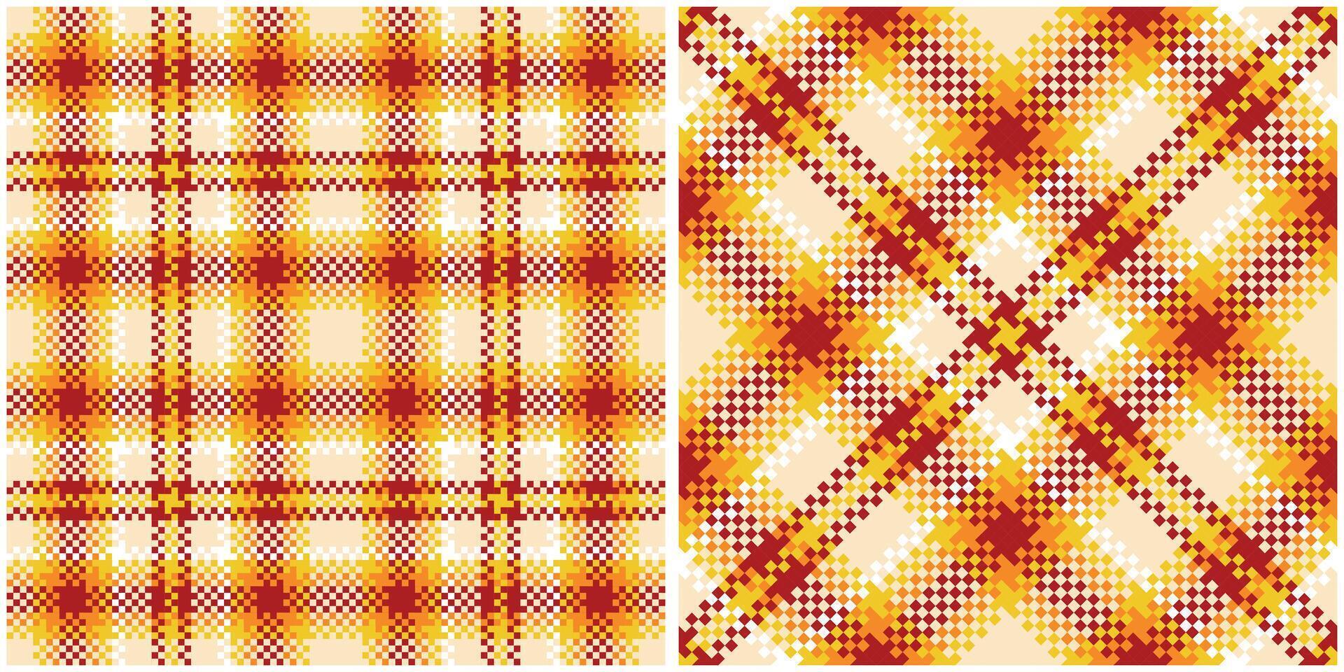 Tartan Pattern Seamless. Pastel Classic Plaid Tartan Traditional Pastel Scottish Woven Fabric. Lumberjack Shirt Flannel Textile. Pattern Tile Swatch Included. vector