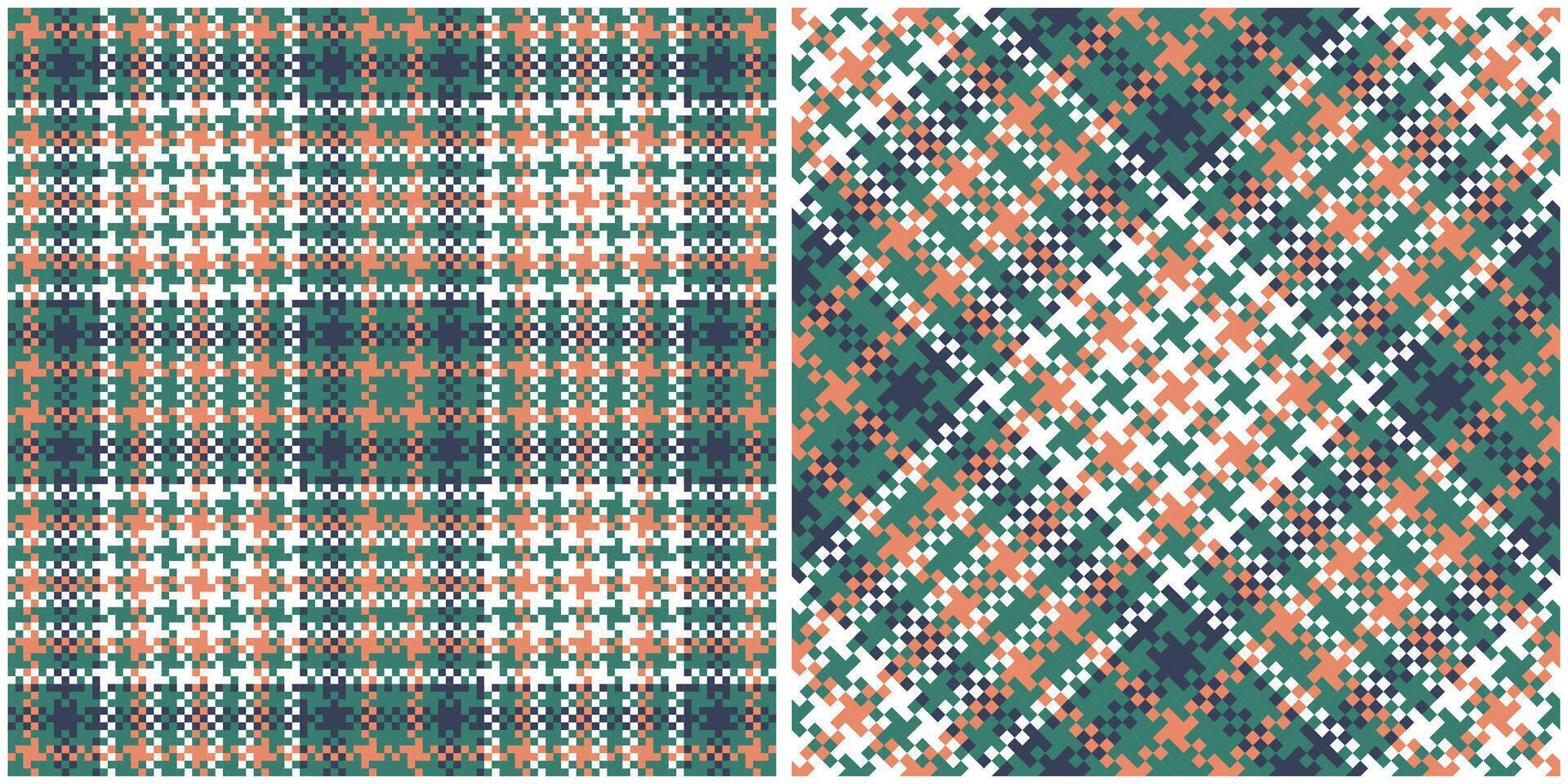 Tartan Seamless Pattern. Sweet Checkerboard Pattern Seamless Tartan Illustration Set for Scarf, Blanket, Other Modern Spring Summer Autumn Winter Holiday Fabric Print. vector