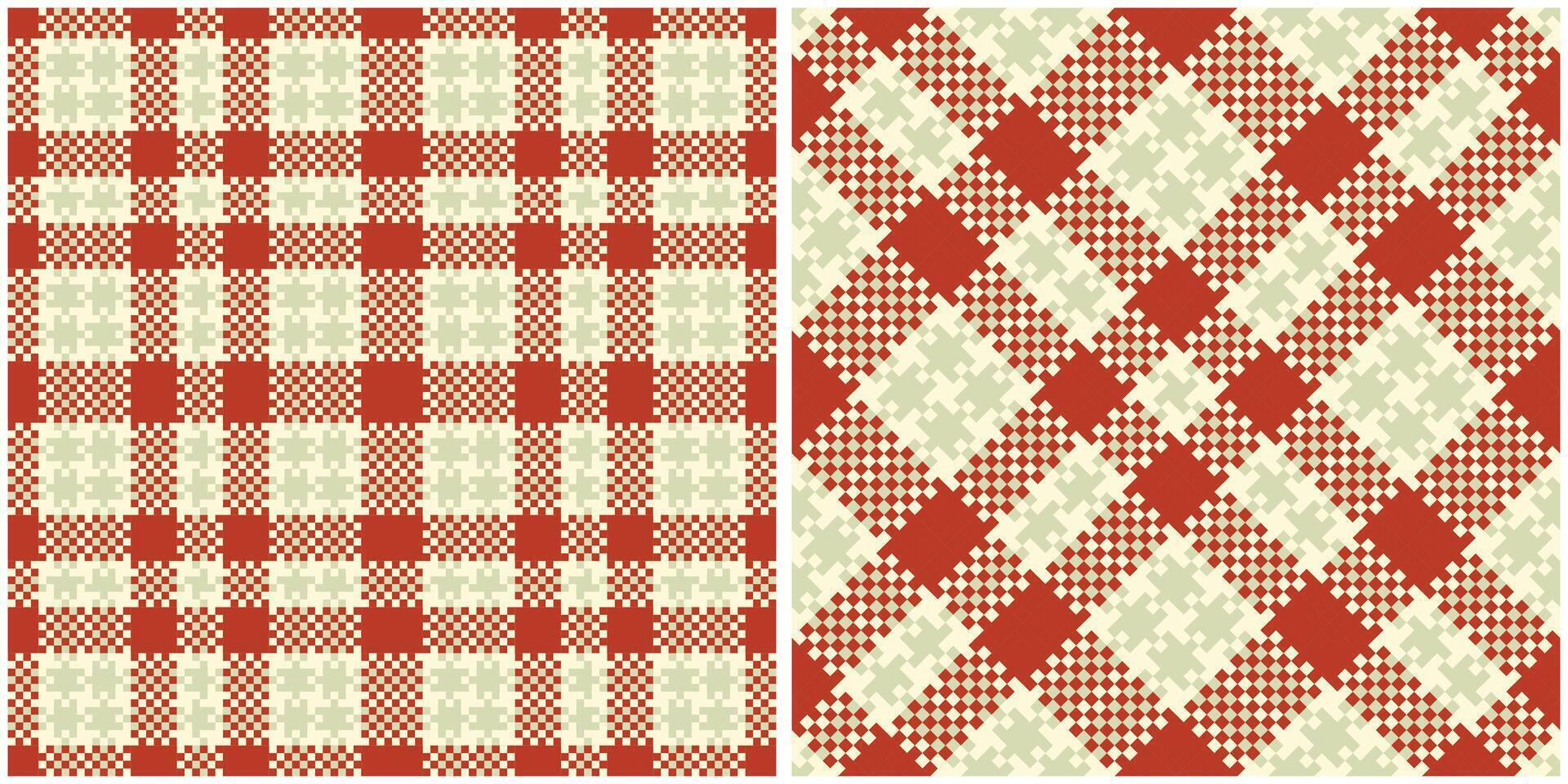 Tartan Seamless Pattern. Classic Scottish Tartan Design. Seamless Tartan Illustration Set for Scarf, Blanket, Other Modern Spring Summer Autumn Winter Holiday Fabric Print. vector
