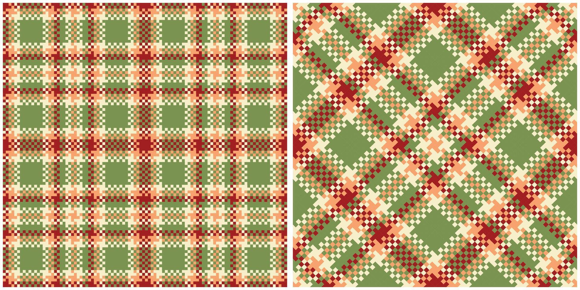 Plaids Pattern Seamless. Scottish Tartan Pattern Traditional Scottish Woven Fabric. Lumberjack Shirt Flannel Textile. Pattern Tile Swatch Included. vector