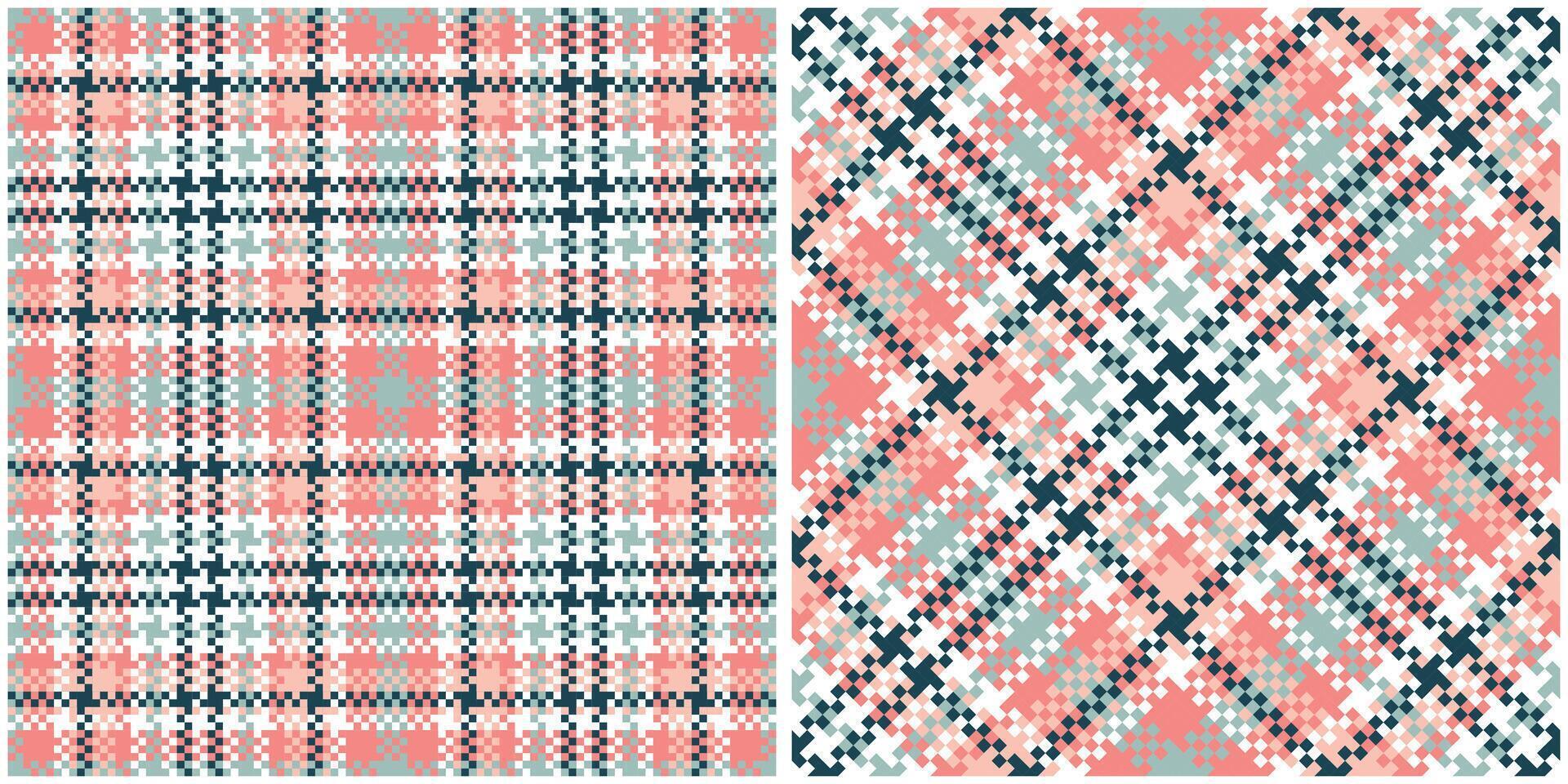 Plaid Pattern Seamless. Checkerboard Pattern Seamless Tartan Illustration Set for Scarf, Blanket, Other Modern Spring Summer Autumn Winter Holiday Fabric Print. vector