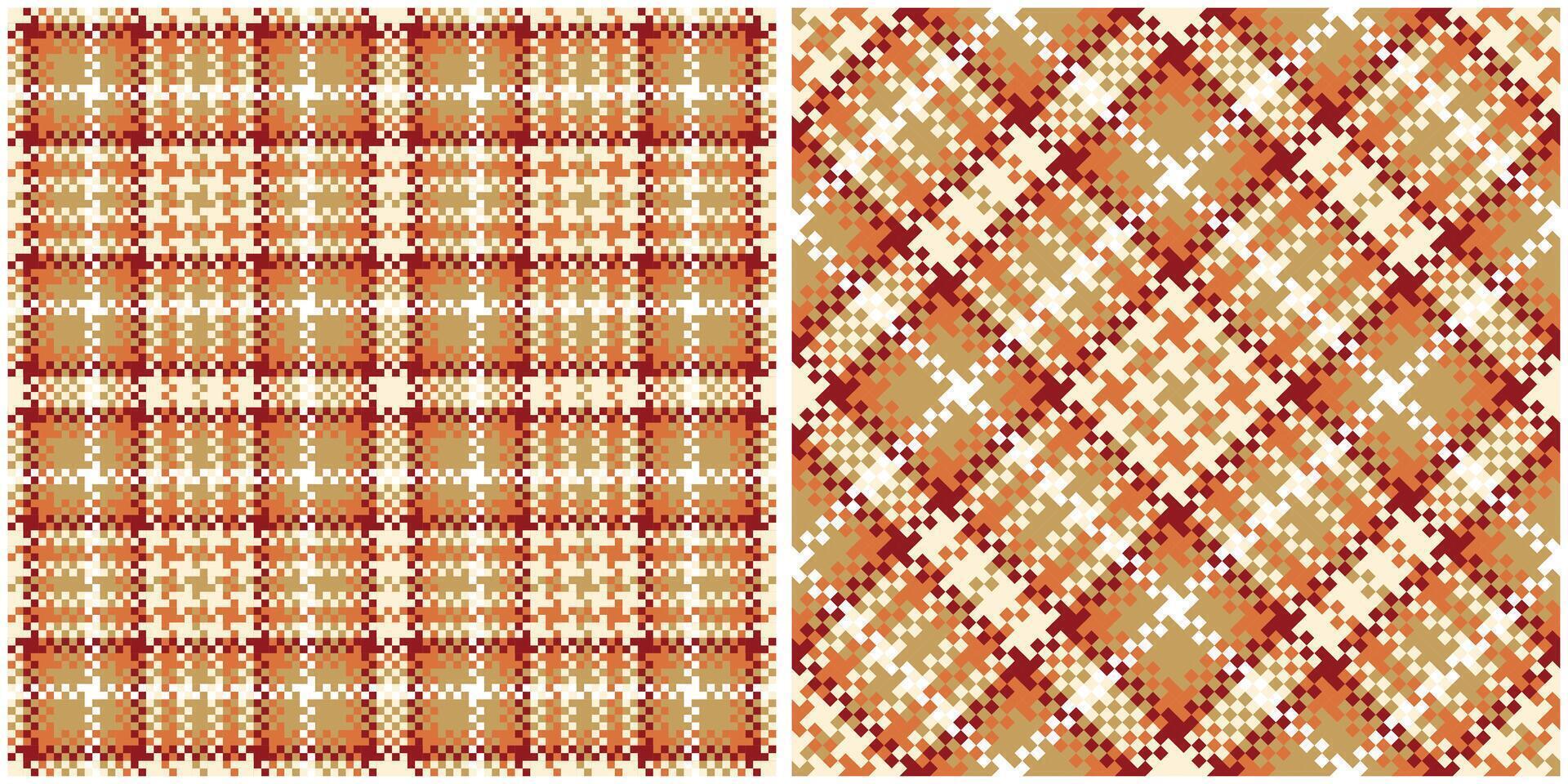 Plaid Pattern Seamless. Scottish Tartan Pattern Traditional Scottish Woven Fabric. Lumberjack Shirt Flannel Textile. Pattern Tile Swatch Included. vector