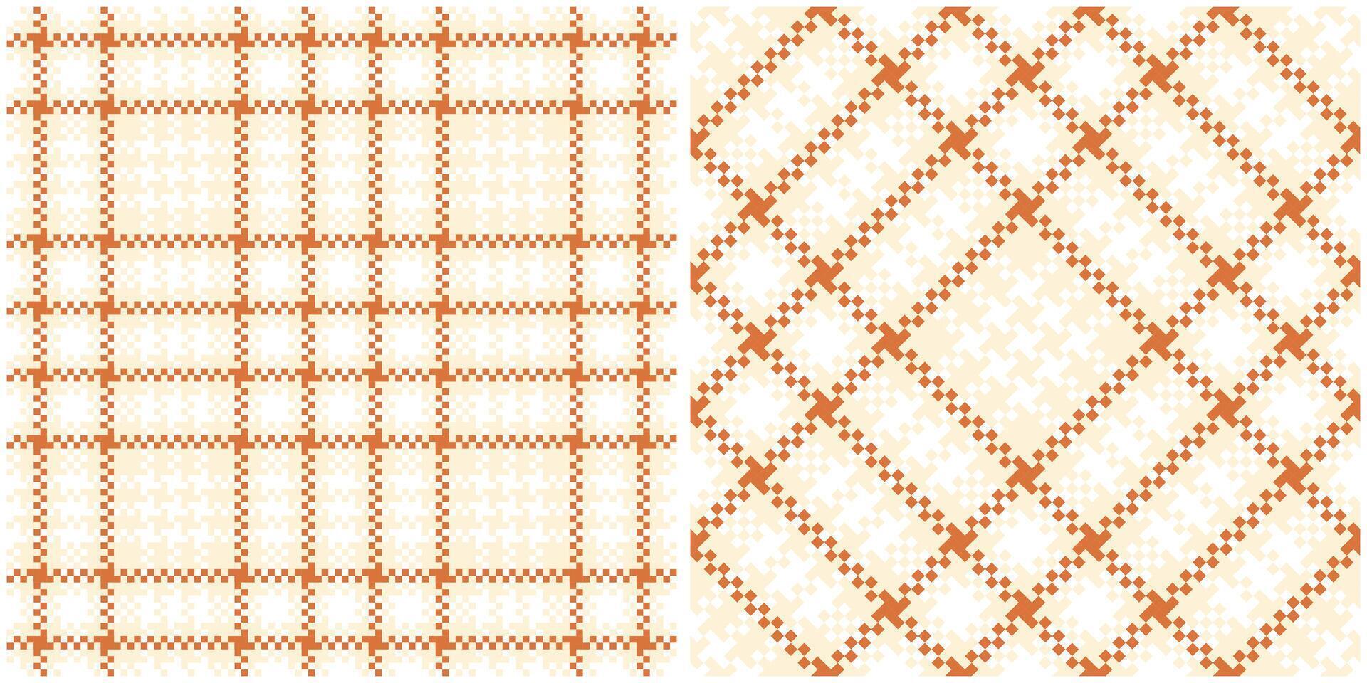 Plaid Pattern Seamless. Gingham Patterns Traditional Scottish Woven Fabric. Lumberjack Shirt Flannel Textile. Pattern Tile Swatch Included. vector
