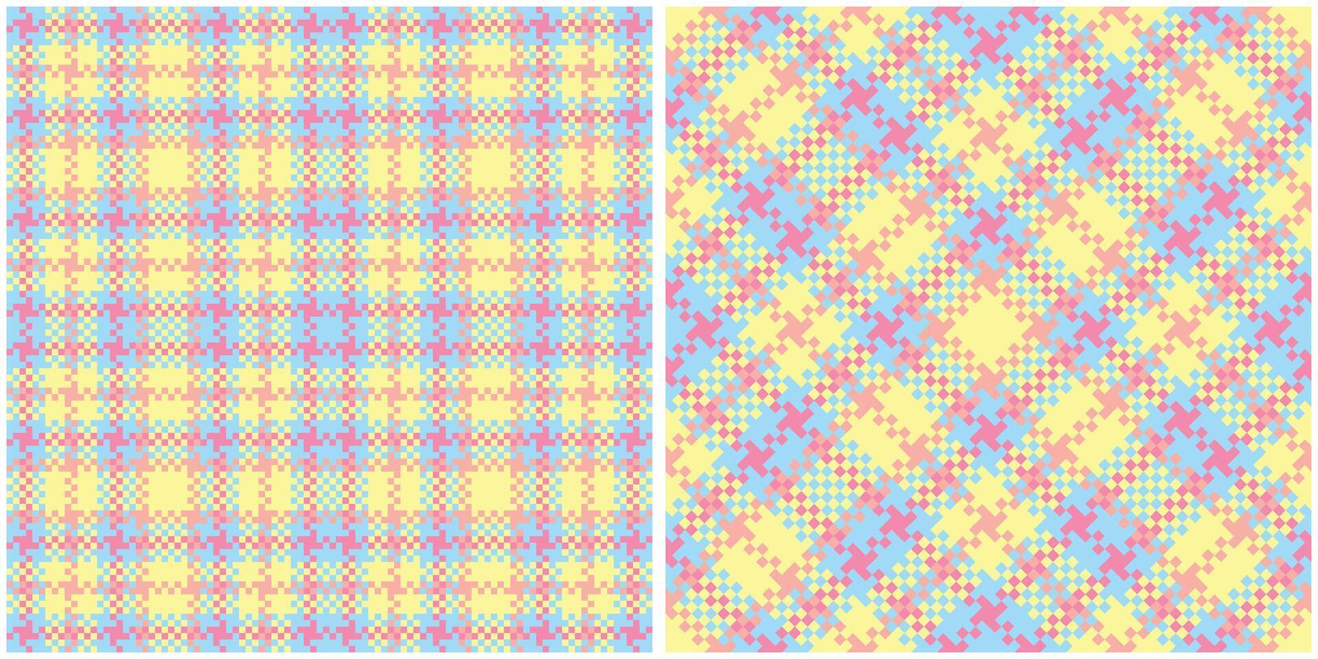 Plaid Pattern Seamless. Scottish Plaid, Seamless Tartan Illustration Set for Scarf, Blanket, Other Modern Spring Summer Autumn Winter Holiday Fabric Print. vector