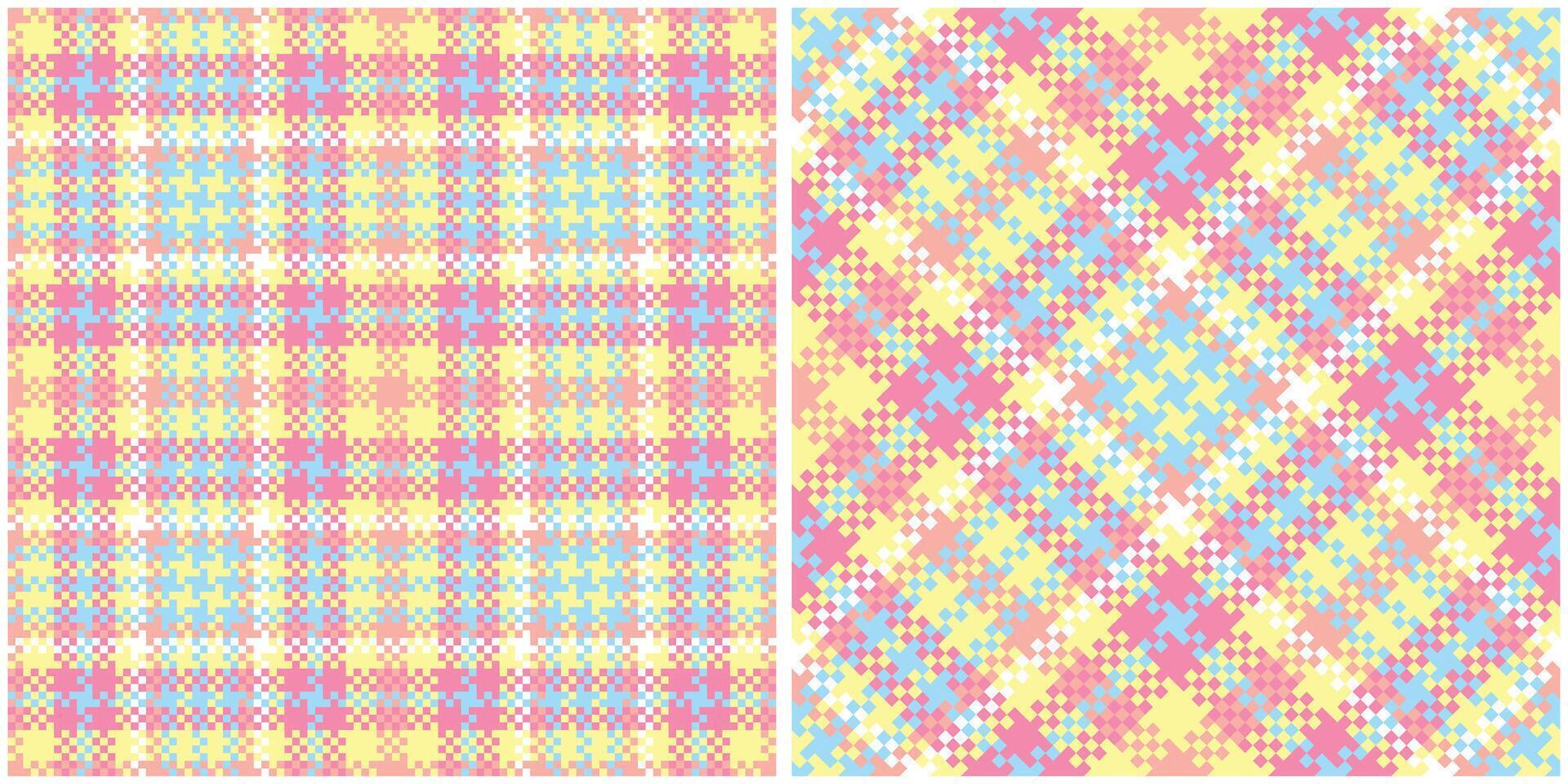 Plaid Pattern Seamless. Tartan Plaid Seamless Pattern. Seamless Tartan Illustration Set for Scarf, Blanket, Other Modern Spring Summer Autumn Winter Holiday Fabric Print. vector