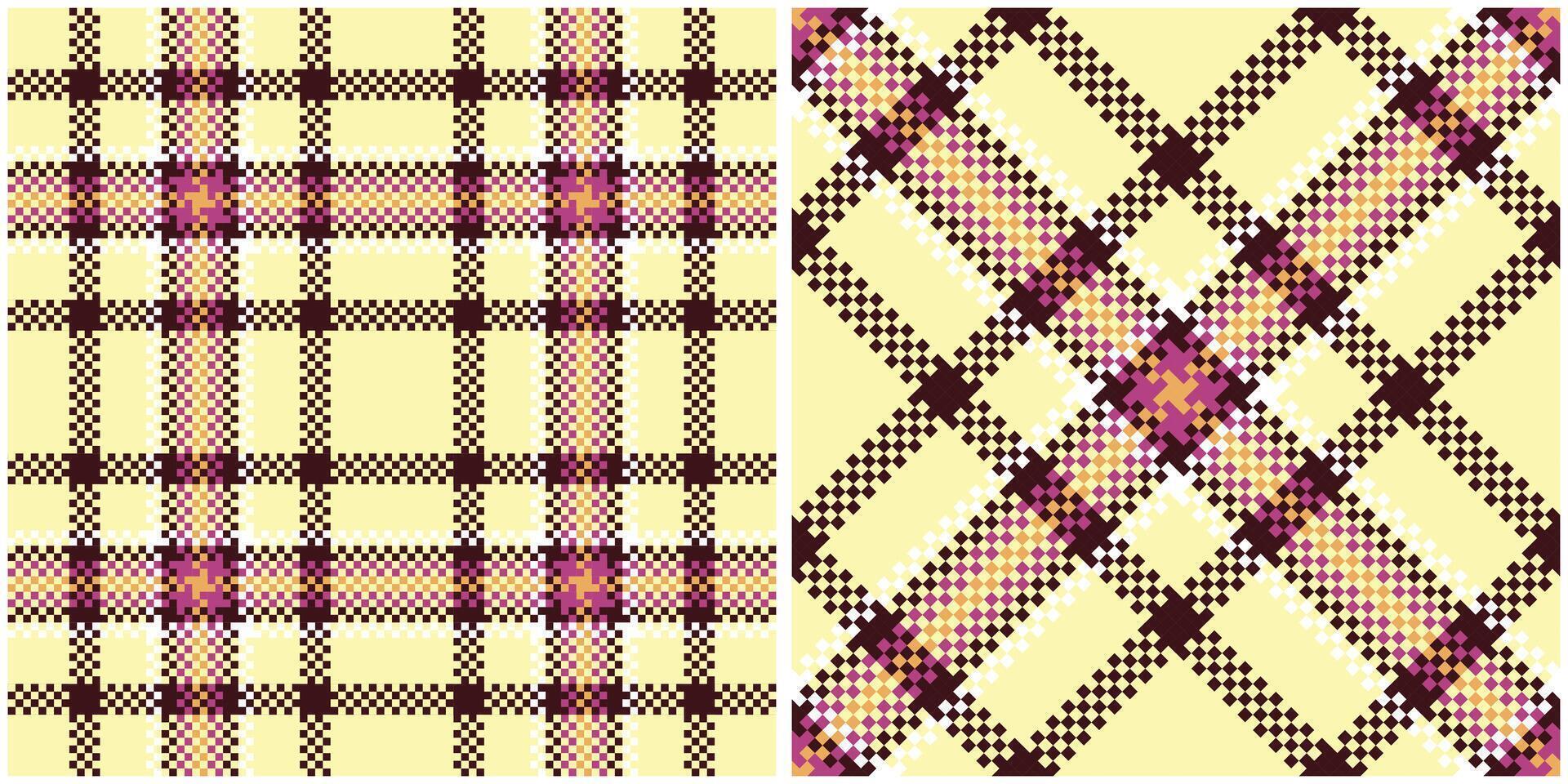 Plaid Pattern Seamless. Traditional Scottish Checkered Background. Flannel Shirt Tartan Patterns. Trendy Tiles for Wallpapers. vector