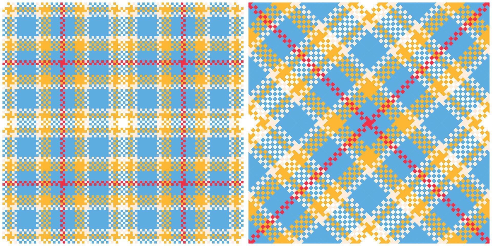 Plaid Patterns Seamless. Checker Pattern Template for Design Ornament. Seamless Fabric Texture. vector