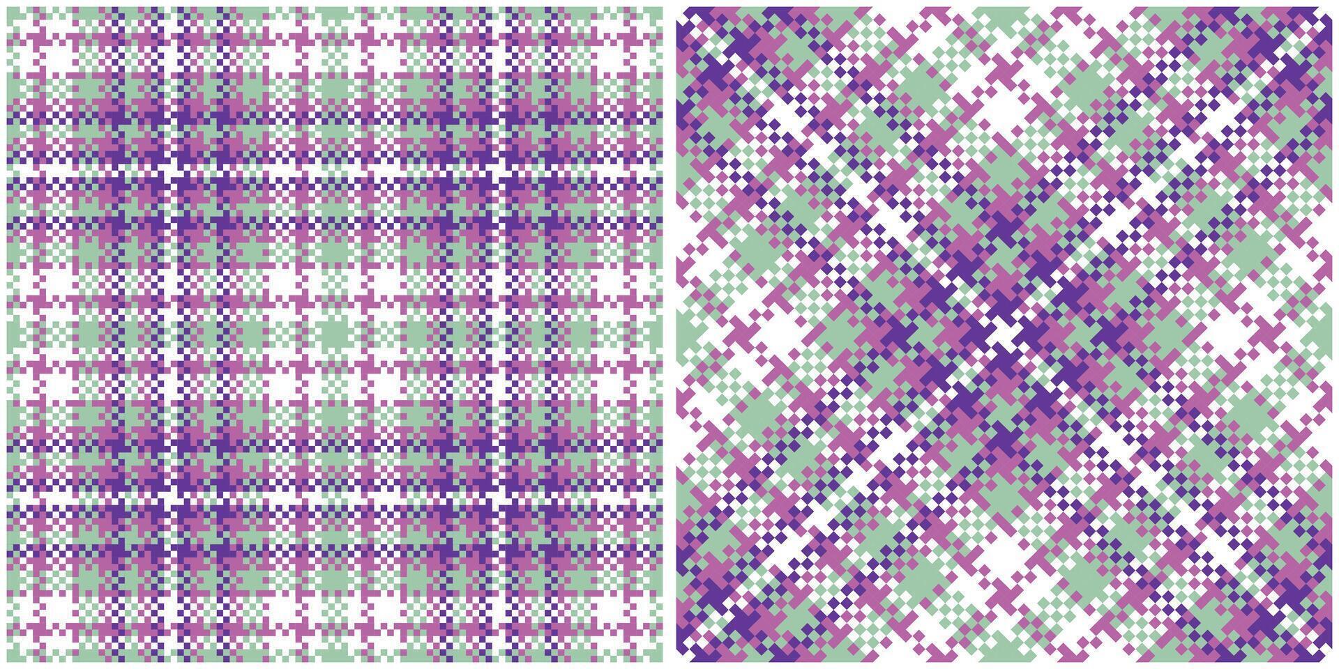 Plaid Patterns Seamless. Abstract Check Plaid Pattern Template for Design Ornament. Seamless Fabric Texture. vector