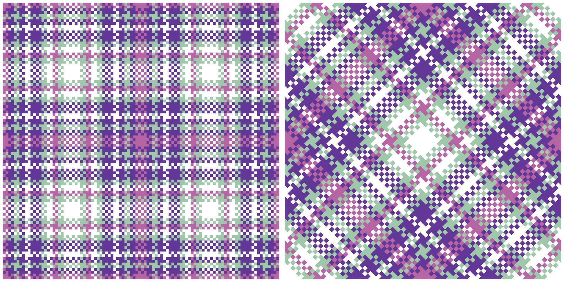 Scottish Tartan Pattern. Plaids Pattern Seamless Seamless Tartan Illustration Set for Scarf, Blanket, Other Modern Spring Summer Autumn Winter Holiday Fabric Print. vector