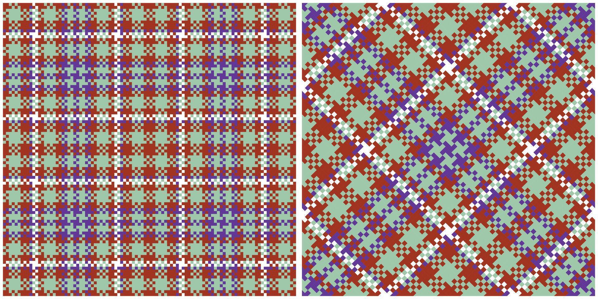 Plaid Patterns Seamless. Abstract Check Plaid Pattern Seamless. Tartan Illustration Set for Scarf, Blanket, Other Modern Spring Summer Autumn Winter Holiday Fabric Print. vector