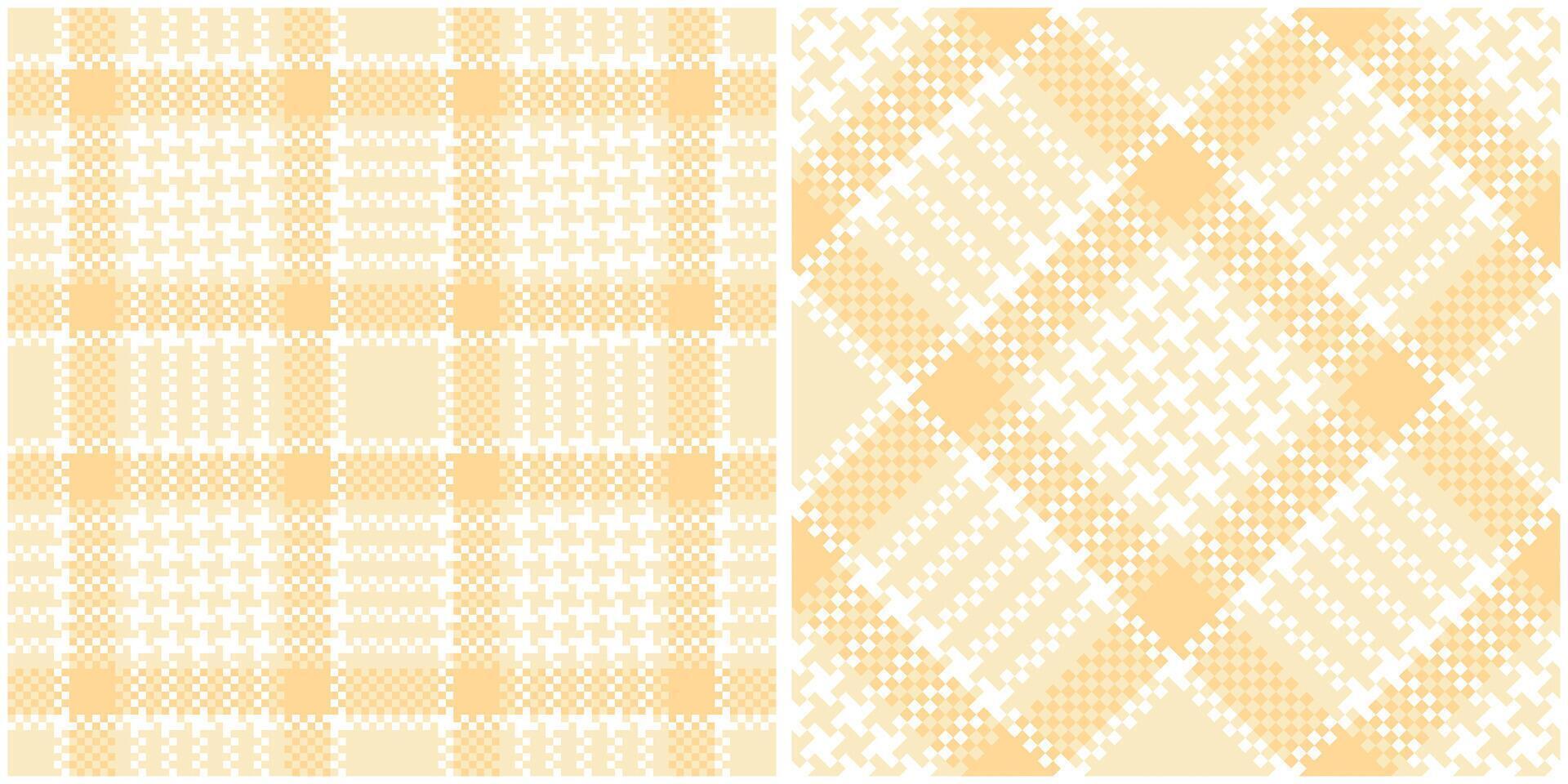 Scottish Tartan Pattern. Gingham Patterns Seamless Tartan Illustration Set for Scarf, Blanket, Other Modern Spring Summer Autumn Winter Holiday Fabric Print. vector