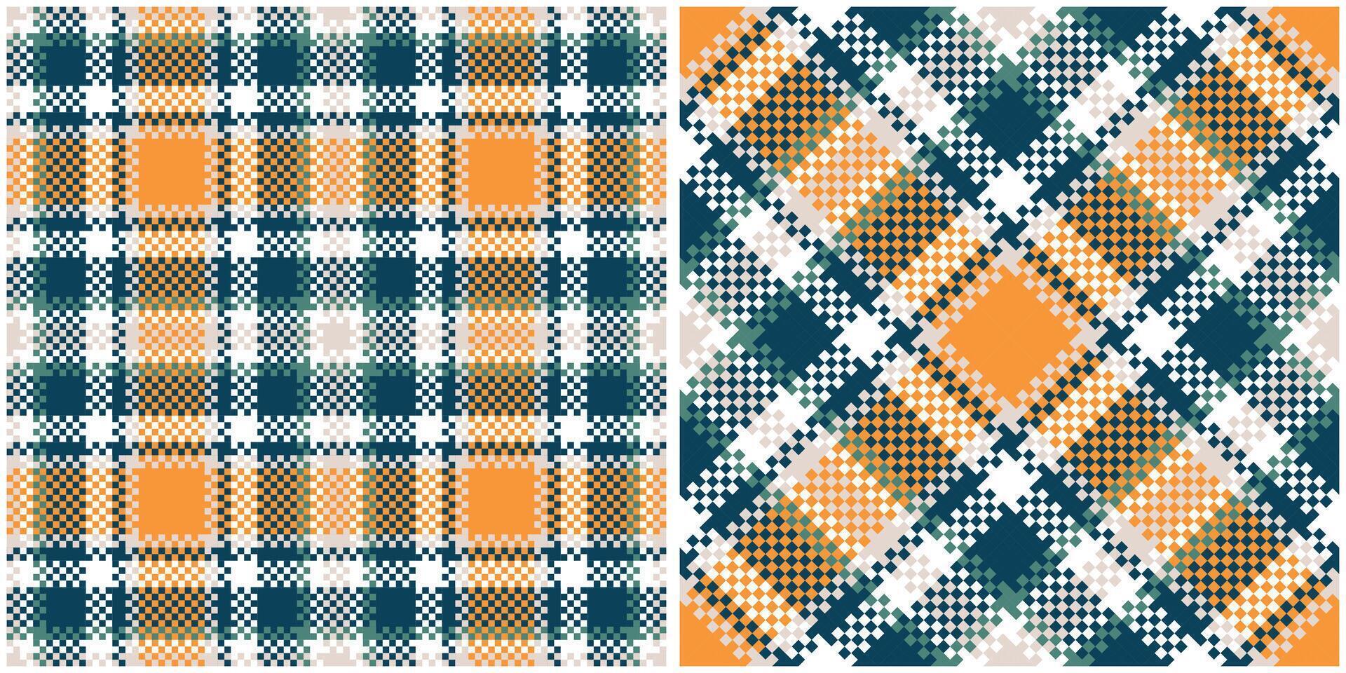 Scottish Tartan Pattern. Traditional Scottish Checkered Background. Traditional Scottish Woven Fabric. Lumberjack Shirt Flannel Textile. Pattern Tile Swatch Included. vector