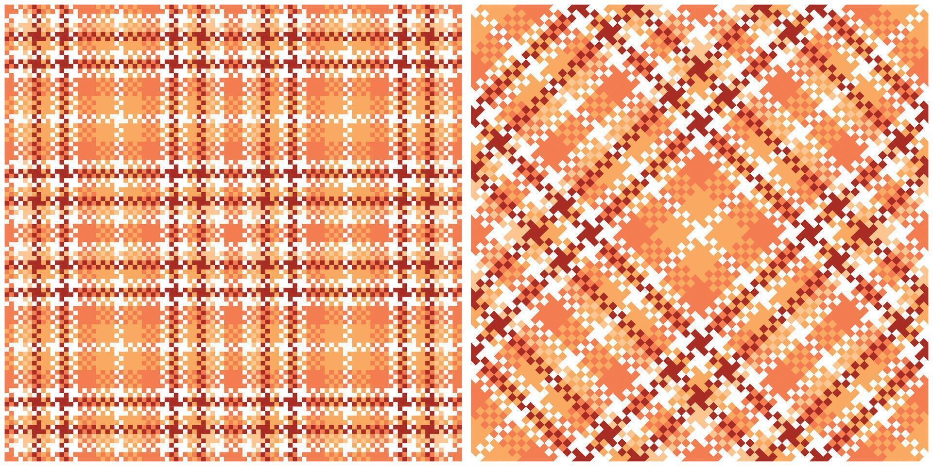 Scottish Tartan Seamless Pattern. Plaids Pattern Seamless Seamless Tartan Illustration Set for Scarf, Blanket, Other Modern Spring Summer Autumn Winter Holiday Fabric Print. vector