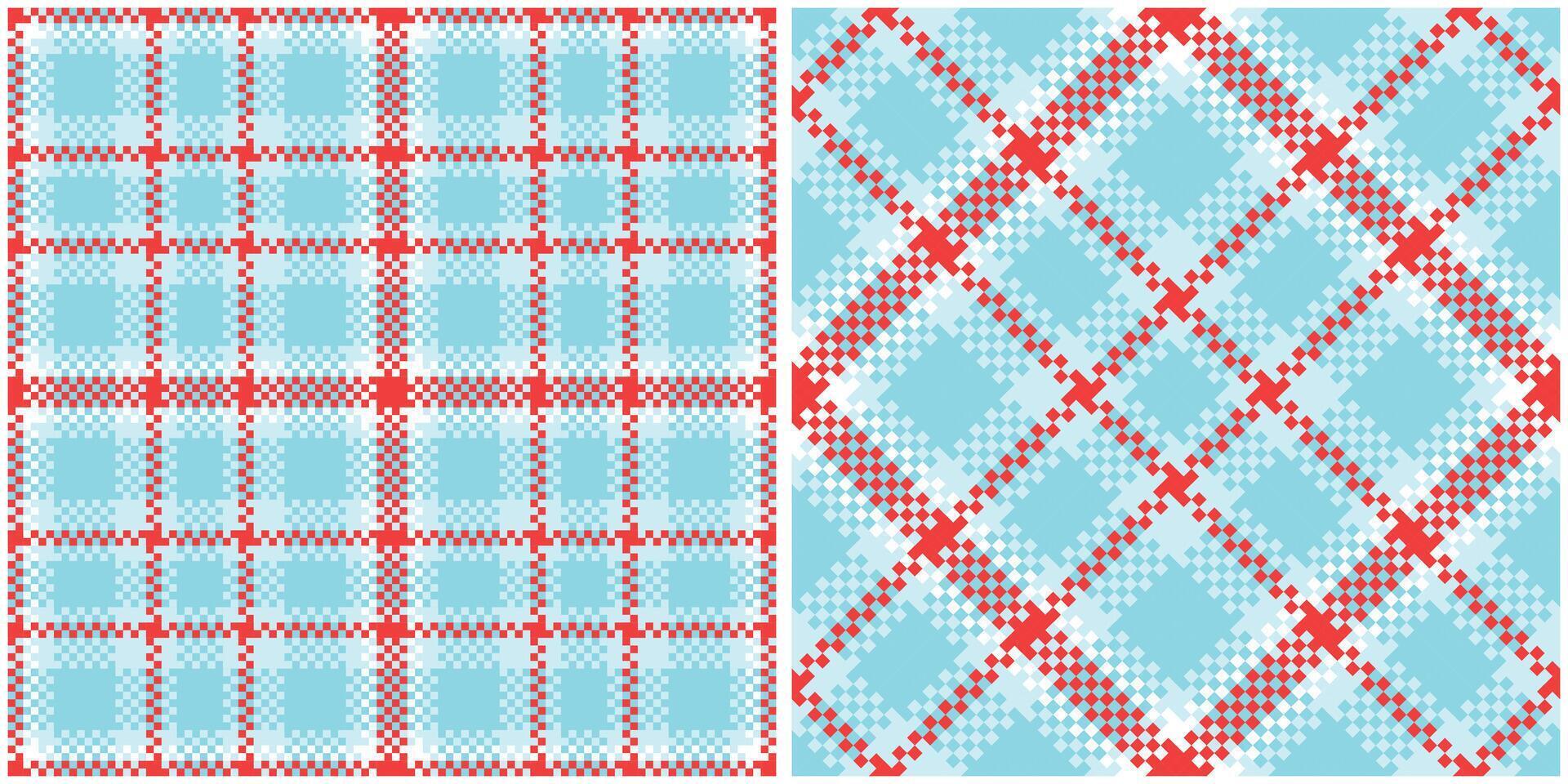 Scottish Tartan Seamless Pattern. Checkerboard Pattern Seamless Tartan Illustration Set for Scarf, Blanket, Other Modern Spring Summer Autumn Winter Holiday Fabric Print. vector