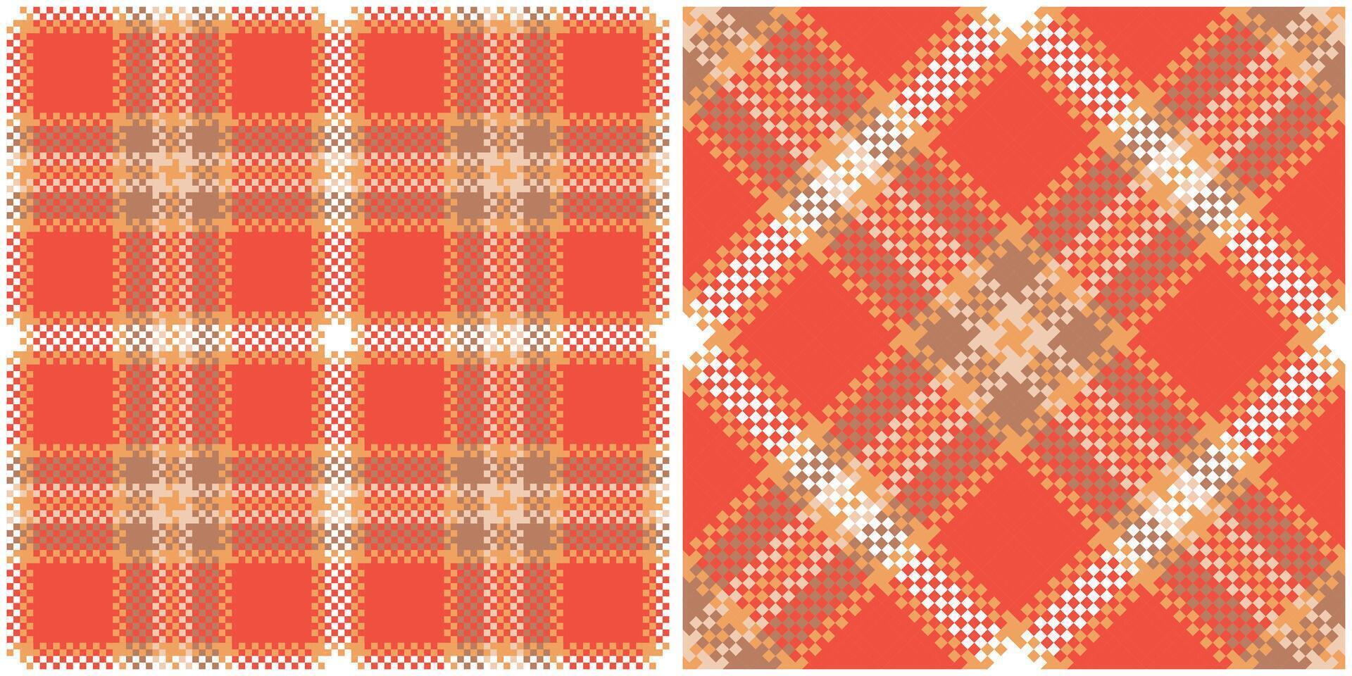 Scottish Tartan Seamless Pattern. Tartan Plaid Seamless Pattern. Template for Design Ornament. Seamless Fabric Texture. vector