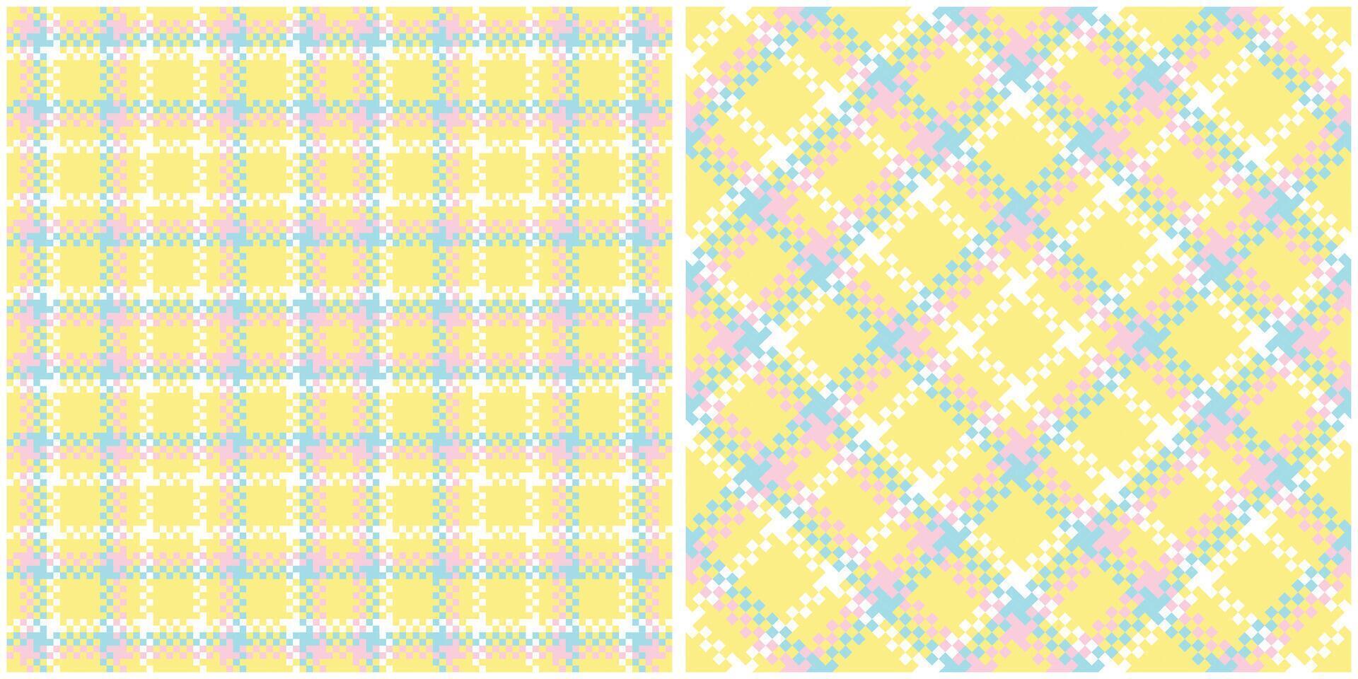 Scottish Tartan Seamless Pattern. Traditional Scottish Checkered Background. Seamless Tartan Illustration Set for Scarf, Blanket, Other Modern Spring Summer Autumn Winter Holiday Fabric Print. vector