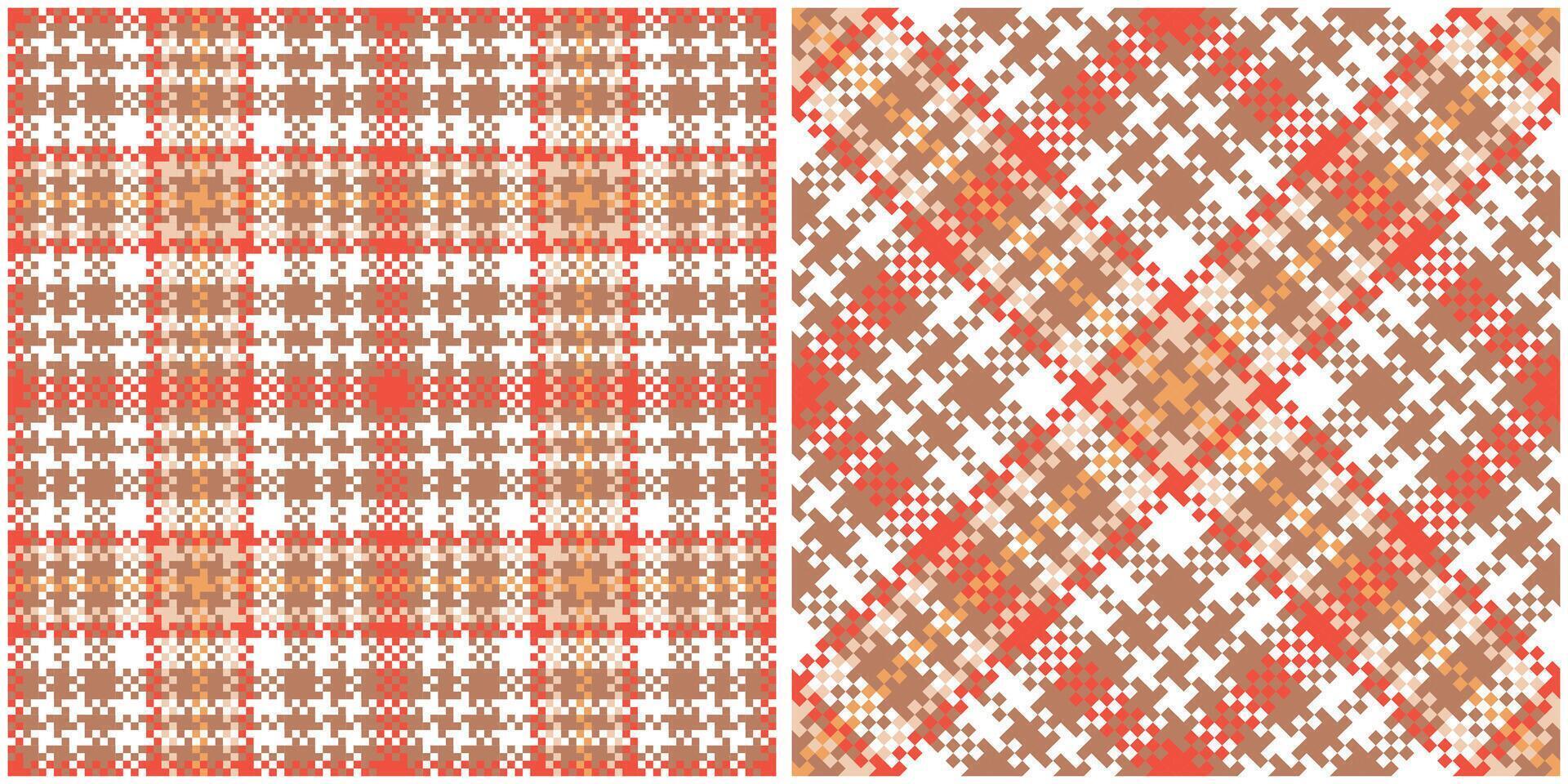 Scottish Tartan Seamless Pattern. Tartan Plaid Seamless Pattern. Seamless Tartan Illustration Set for Scarf, Blanket, Other Modern Spring Summer Autumn Winter Holiday Fabric Print. vector