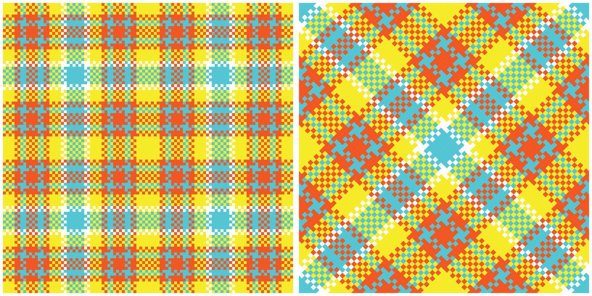 Scottish Tartan Seamless Pattern. Traditional Scottish Checkered Background. Traditional Scottish Woven Fabric. Lumberjack Shirt Flannel Textile. Pattern Tile Swatch Included. vector