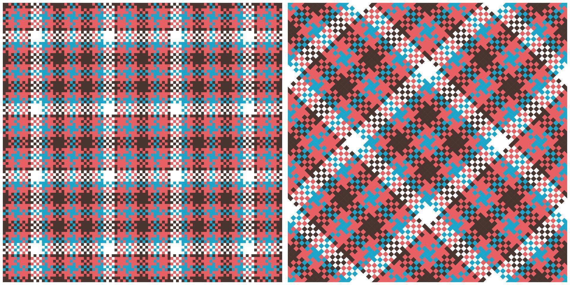 Tartan Plaid Seamless Pattern. Classic Plaid Tartan. Seamless Tartan Illustration Set for Scarf, Blanket, Other Modern Spring Summer Autumn Winter Holiday Fabric Print. vector