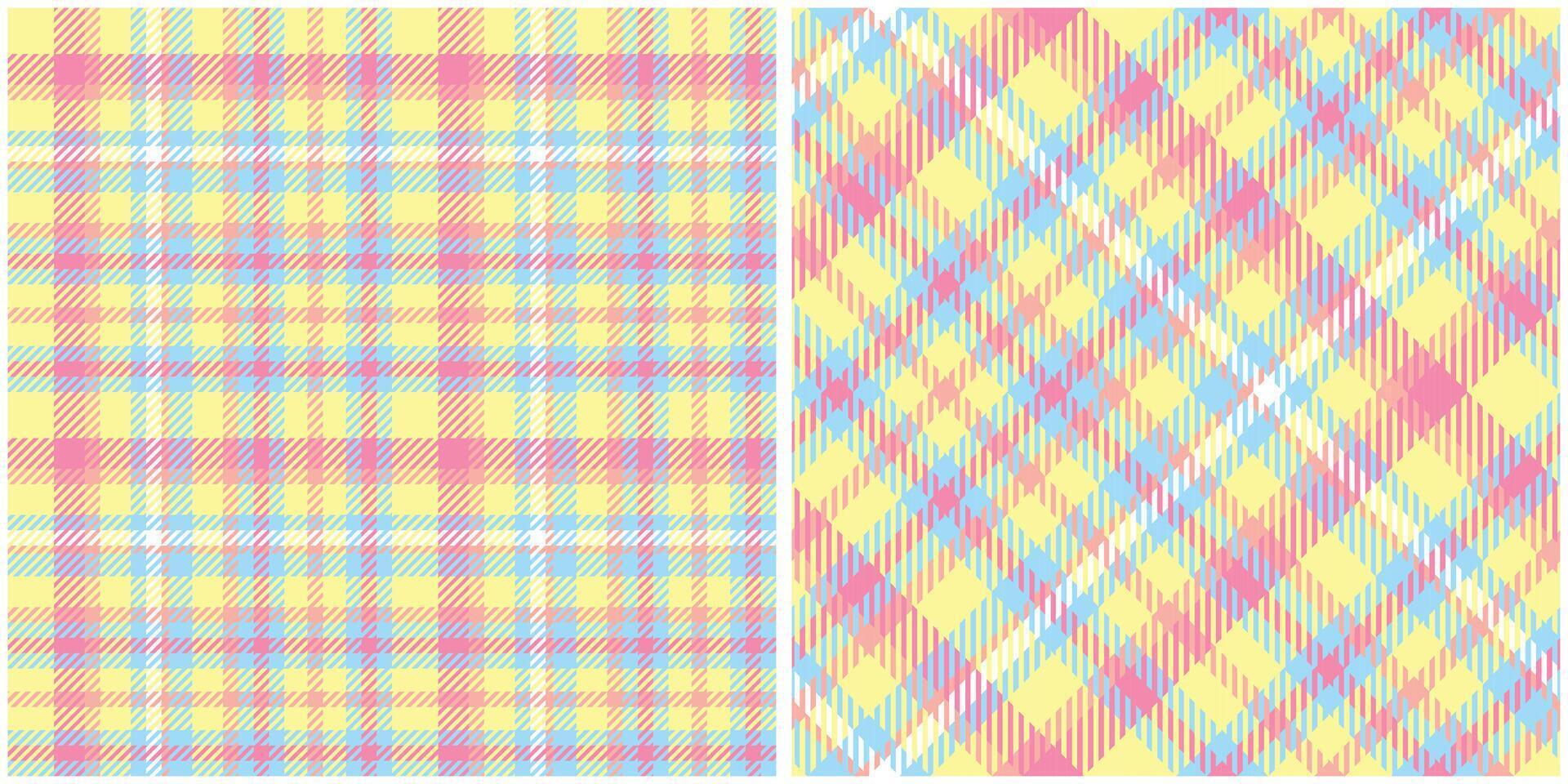 Plaid Pattern Seamless. Scottish Plaid, Seamless Tartan Illustration Set for Scarf, Blanket, Other Modern Spring Summer Autumn Winter Holiday Fabric Print. vector