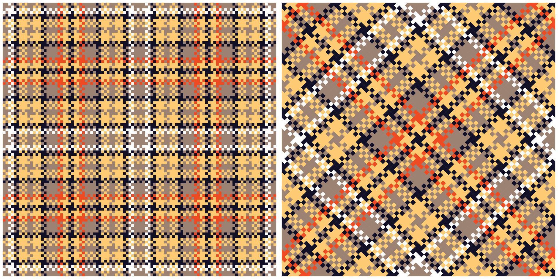 Classic Scottish Tartan Design. Checkerboard Pattern. Seamless Tartan Illustration Set for Scarf, Blanket, Other Modern Spring Summer Autumn Winter Holiday Fabric Print. vector