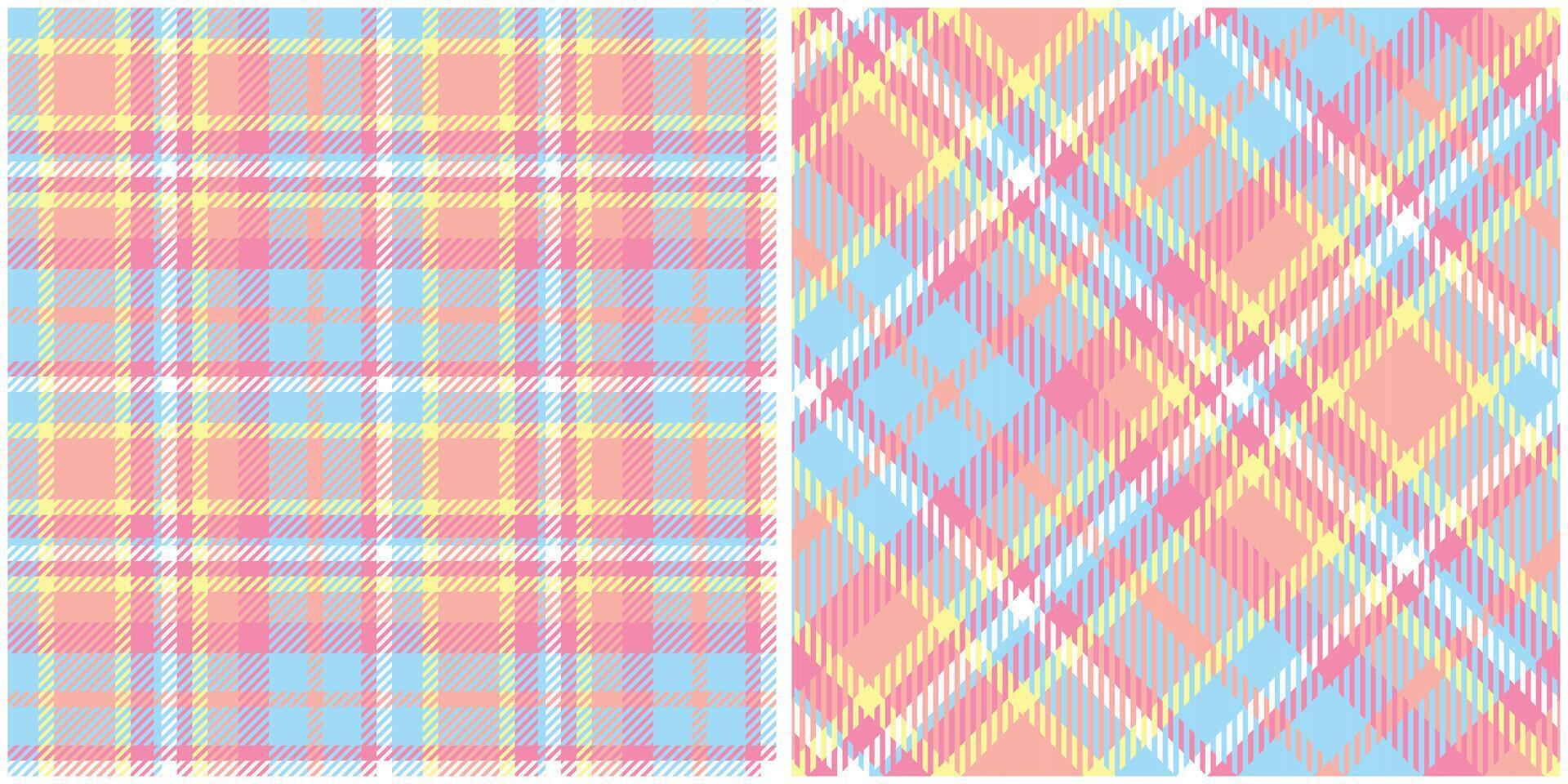 Plaid Pattern Seamless. Tartan Plaid Seamless Pattern. Template for Design Ornament. Seamless Fabric Texture. vector