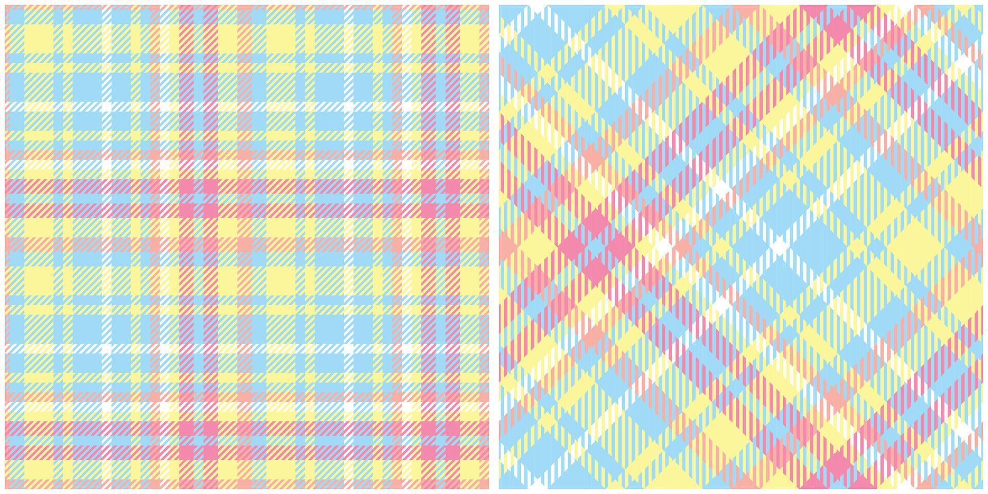 Plaid Pattern Seamless. Tartan Plaid Seamless Pattern. Seamless Tartan Illustration Set for Scarf, Blanket, Other Modern Spring Summer Autumn Winter Holiday Fabric Print. vector