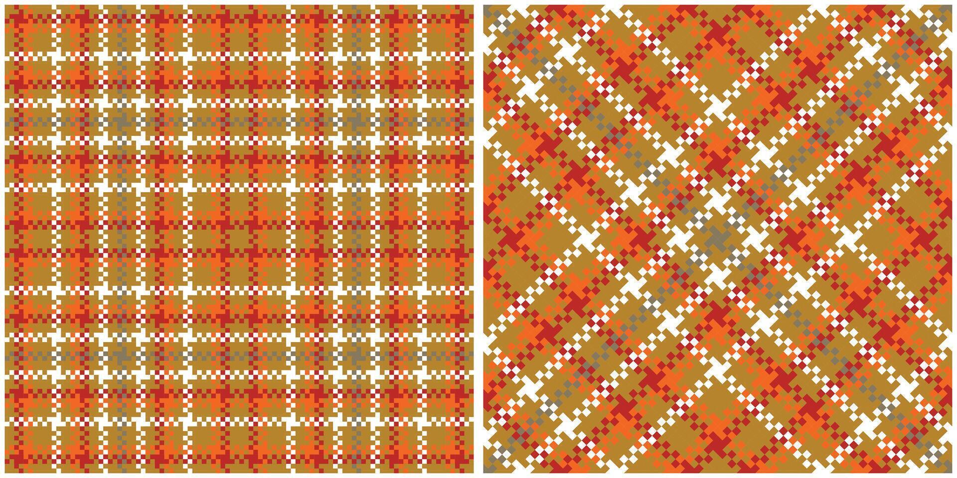 Tartan Plaid Pattern Seamless. Classic Scottish Tartan Design. Traditional Scottish Woven Fabric. Lumberjack Shirt Flannel Textile. Pattern Tile Swatch Included. vector