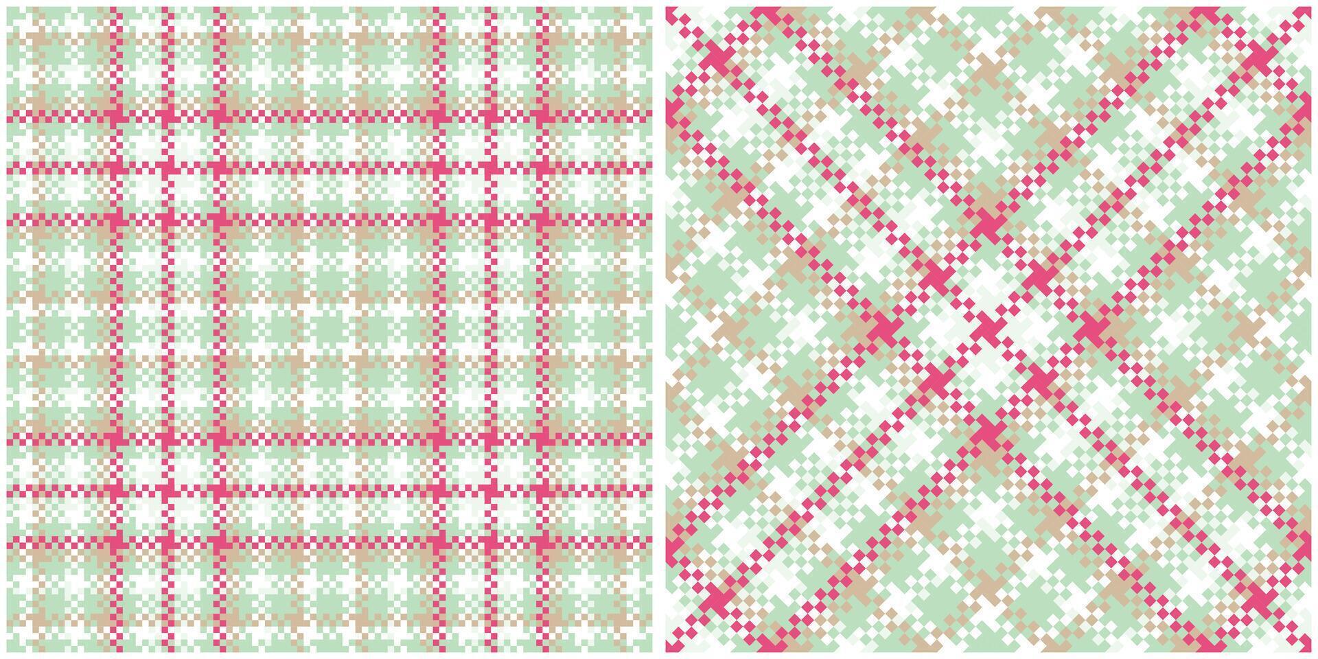 Scottish Tartan Plaid Seamless Pattern, Checkerboard Pattern. Traditional Scottish Woven Fabric. Lumberjack Shirt Flannel Textile. Pattern Tile Swatch Included. vector